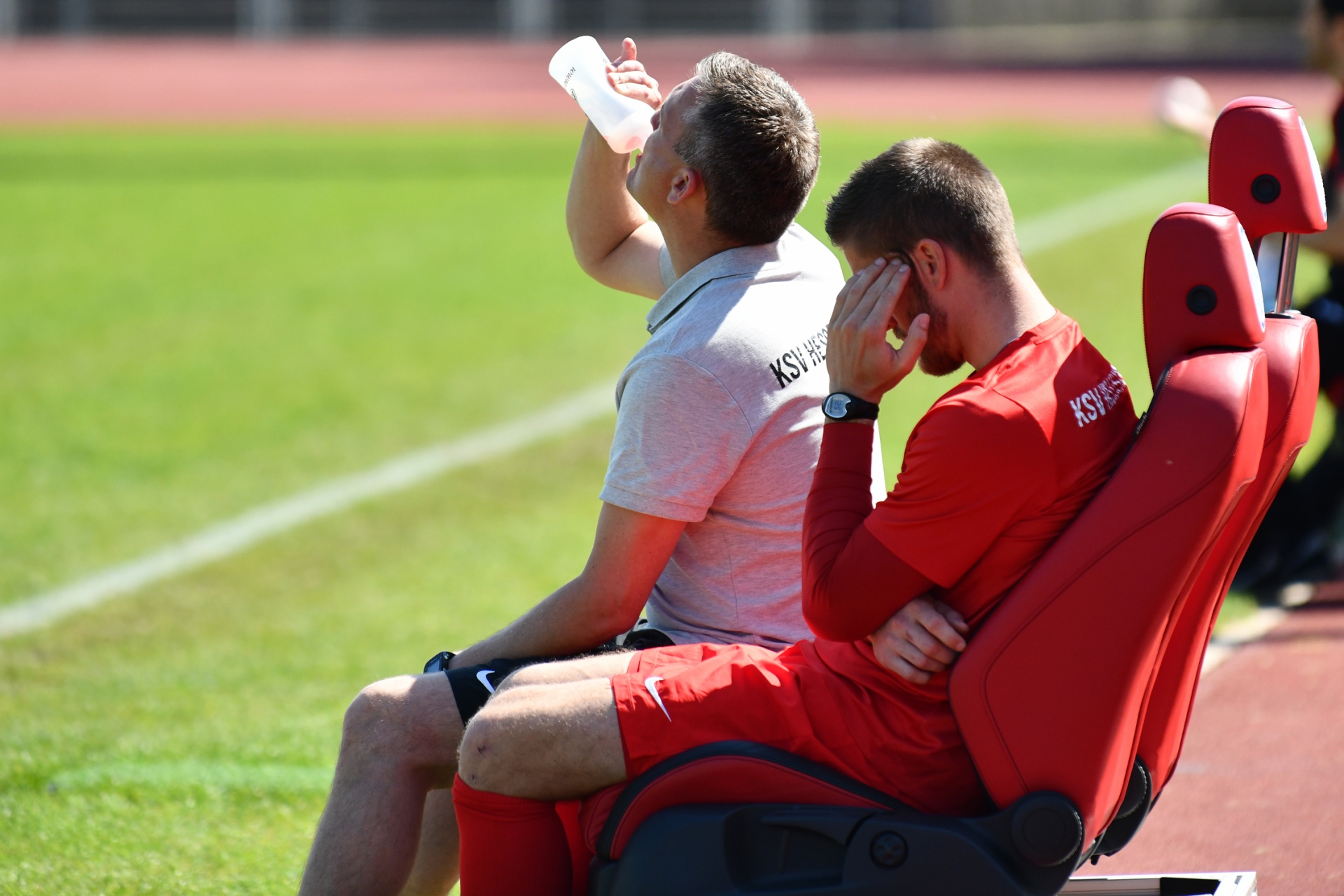 Lotto Hessenliga 2018/2019, KSV Hessen Kassel, Türk Gücü Friedberg, Endstand 4:0, Tobias Cramer (KSV Hessen Kassel), Tobias Damm (KSV Hessen Kassel)