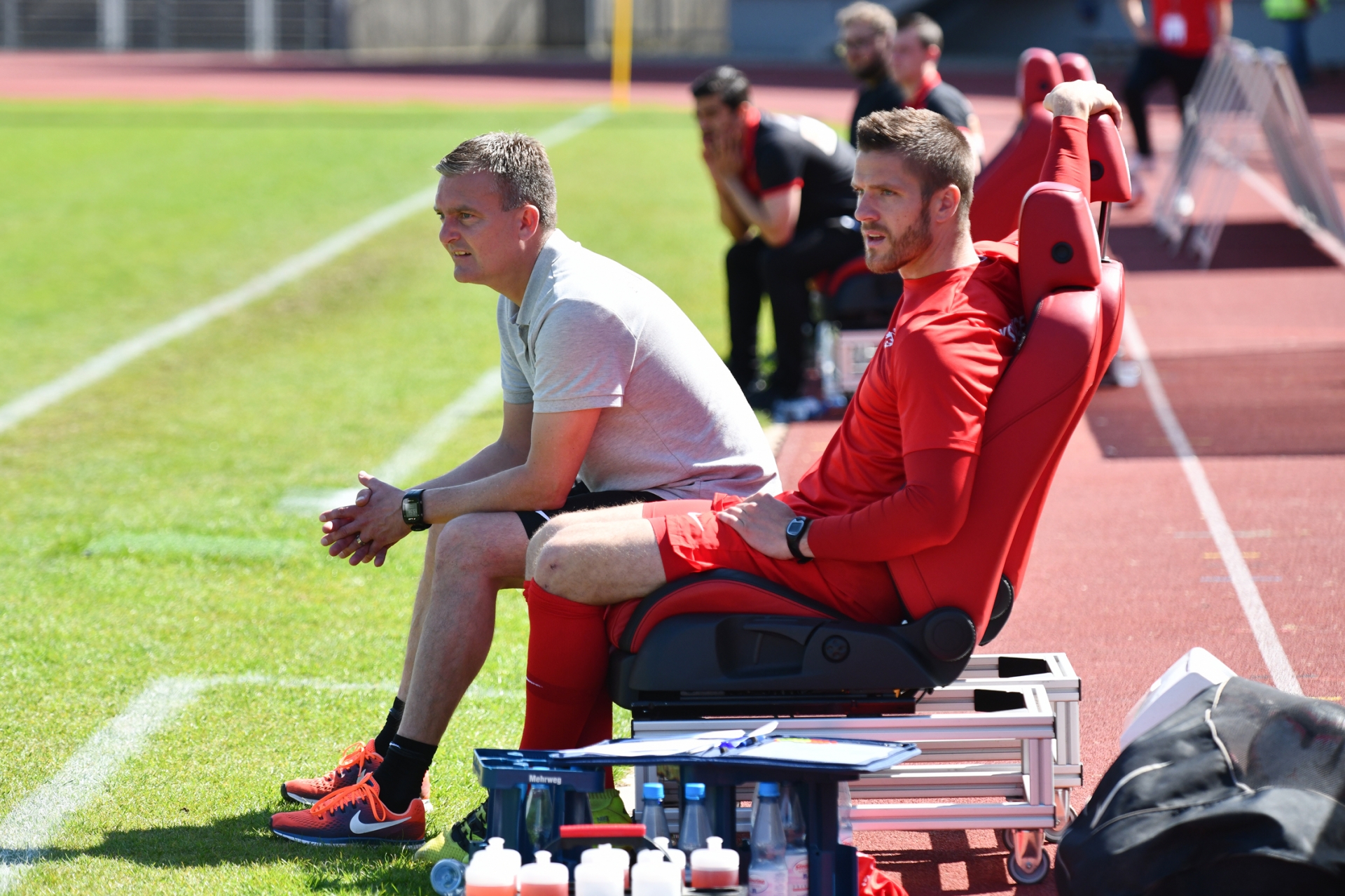 Lotto Hessenliga 2018/2019, KSV Hessen Kassel, Türk Gücü Friedberg, Endstand 4:0, Tobias Cramer (KSV Hessen Kassel), Tobias Damm (KSV Hessen Kassel)