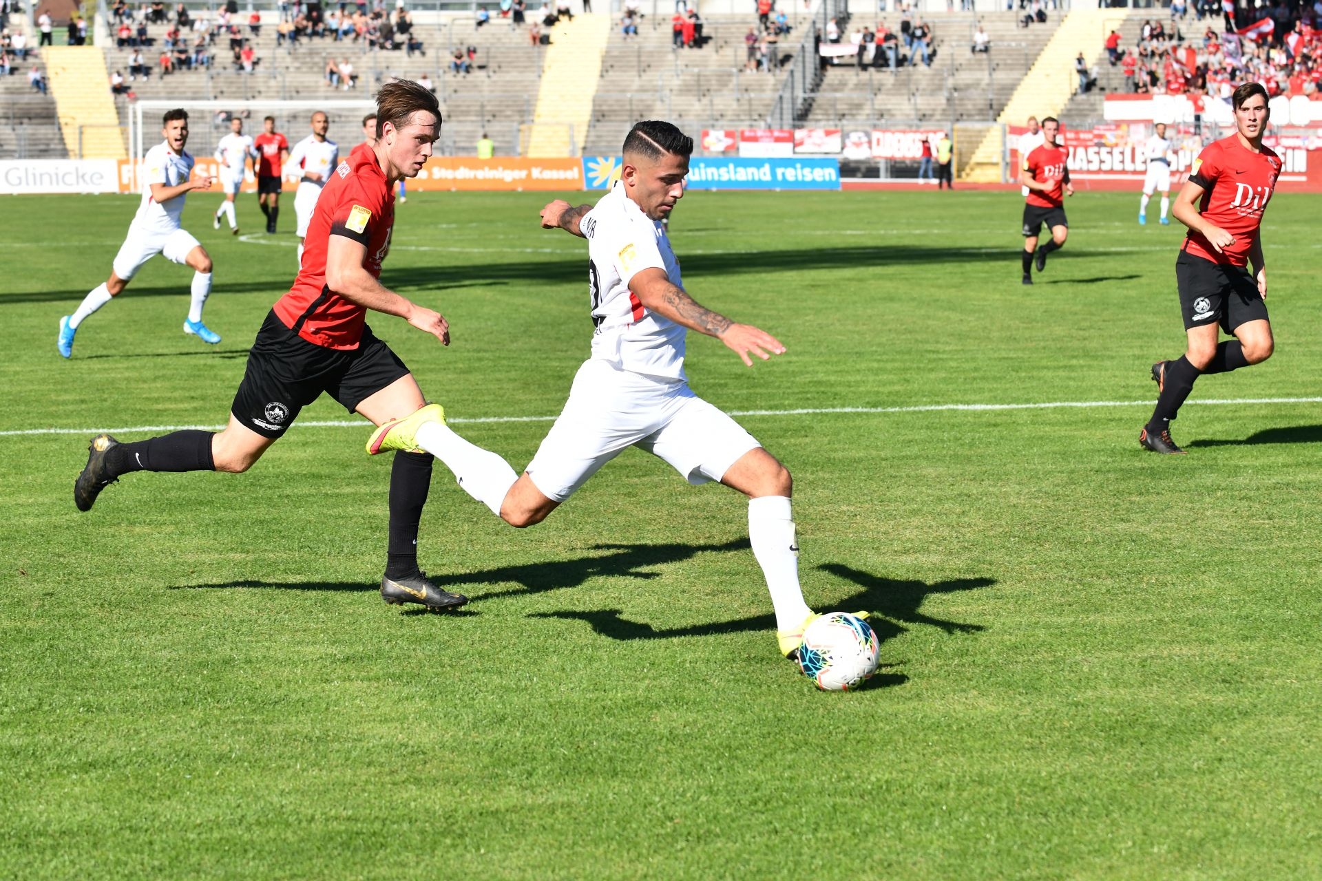 Lotto Hessenliga 2019/2020, KSV Hessen Kassel, TUS Dietkirchen, Endstand 4:0, Nael Najjar (KSV Hessen Kassel)