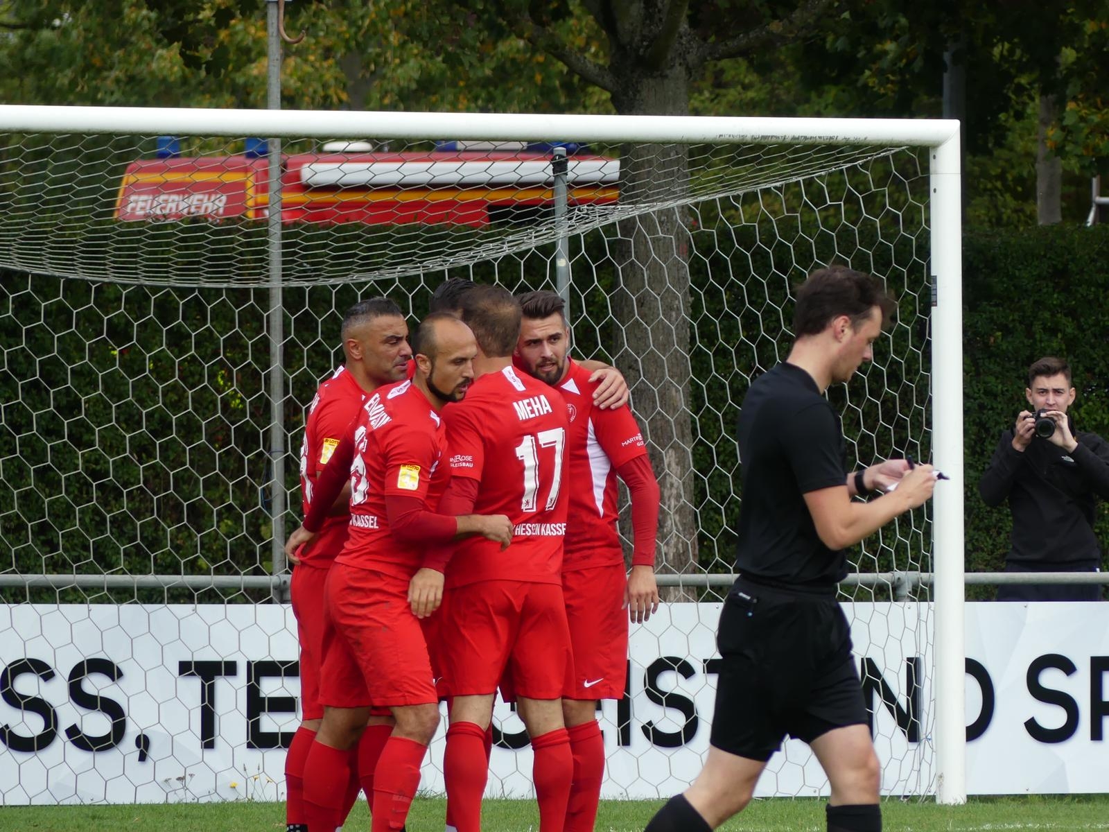 FSV Fernwald, KSV Hessen Kassel, Torjubel 1:0