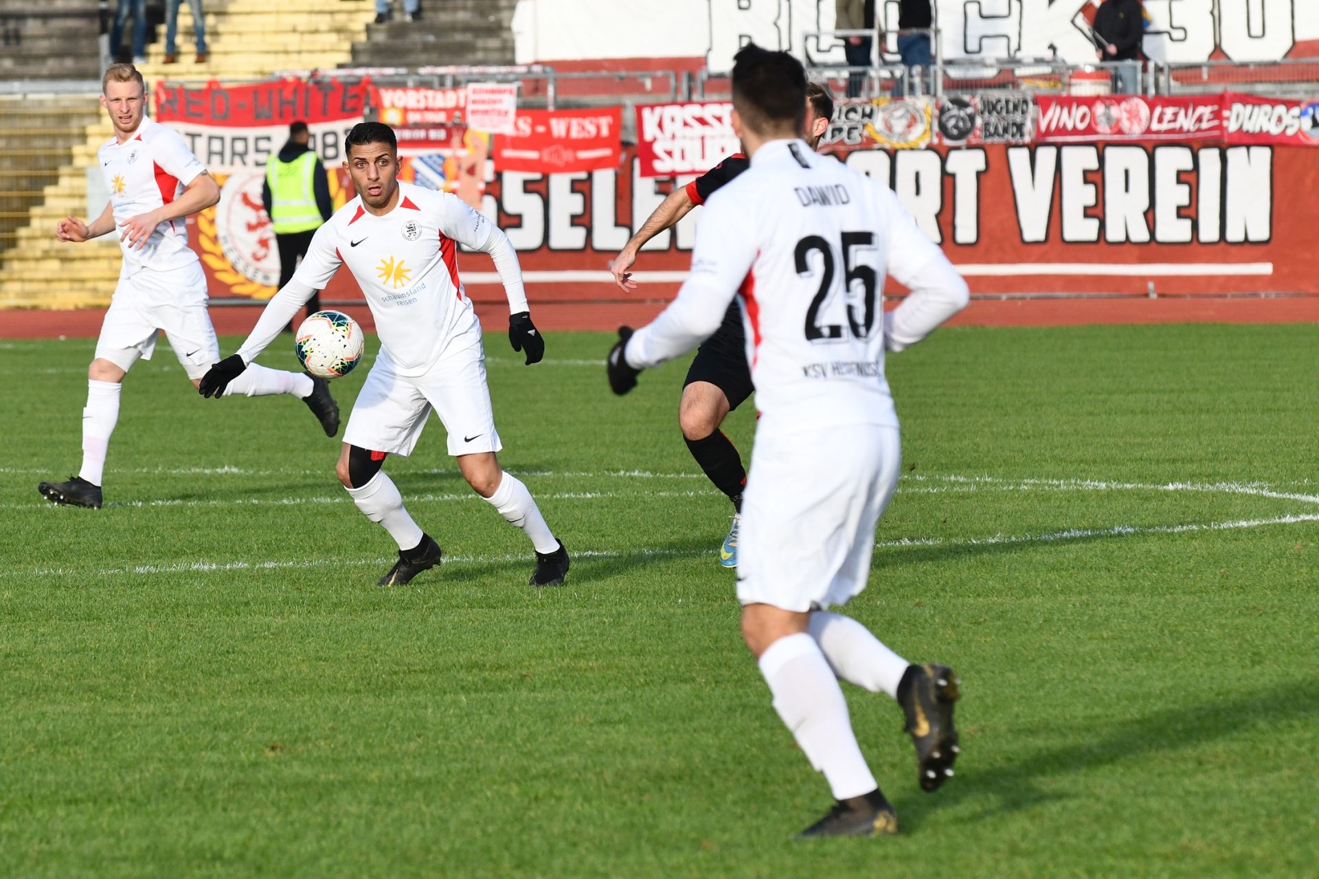 Lotto Hessenliga 2019/2020, KSV Hessen Kassel, SC Waldgirmes, Endstand 4:1, Nael Najjar (KSV Hessen Kassel)