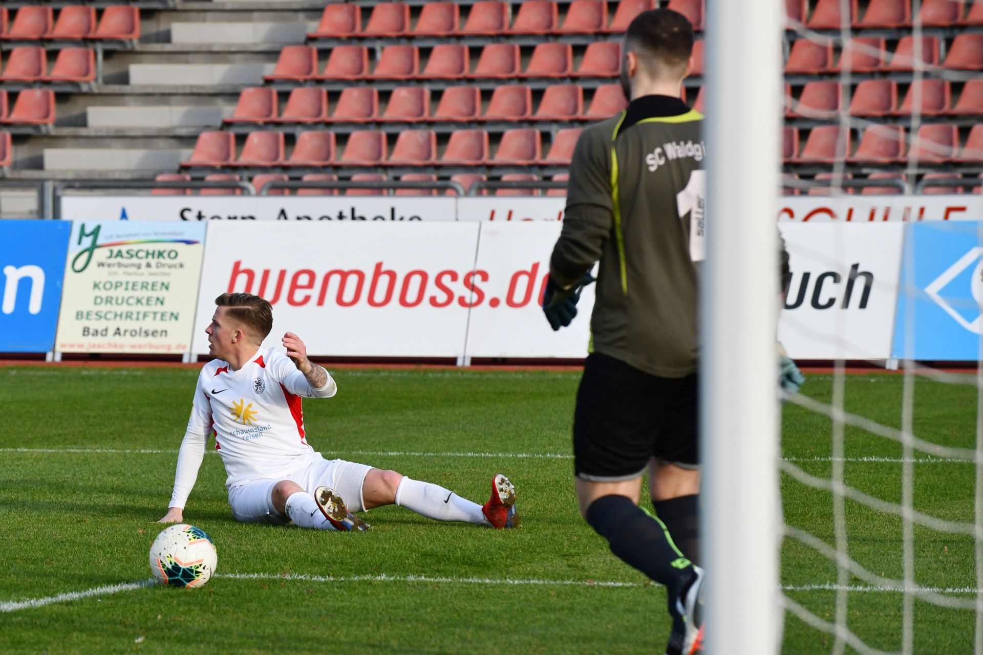 Lotto Hessenliga 2019/2020, KSV Hessen Kassel, SC Waldgirmes, Endstand 4:1, Tim Philipp Brandner (KSV Hessen Kassel)