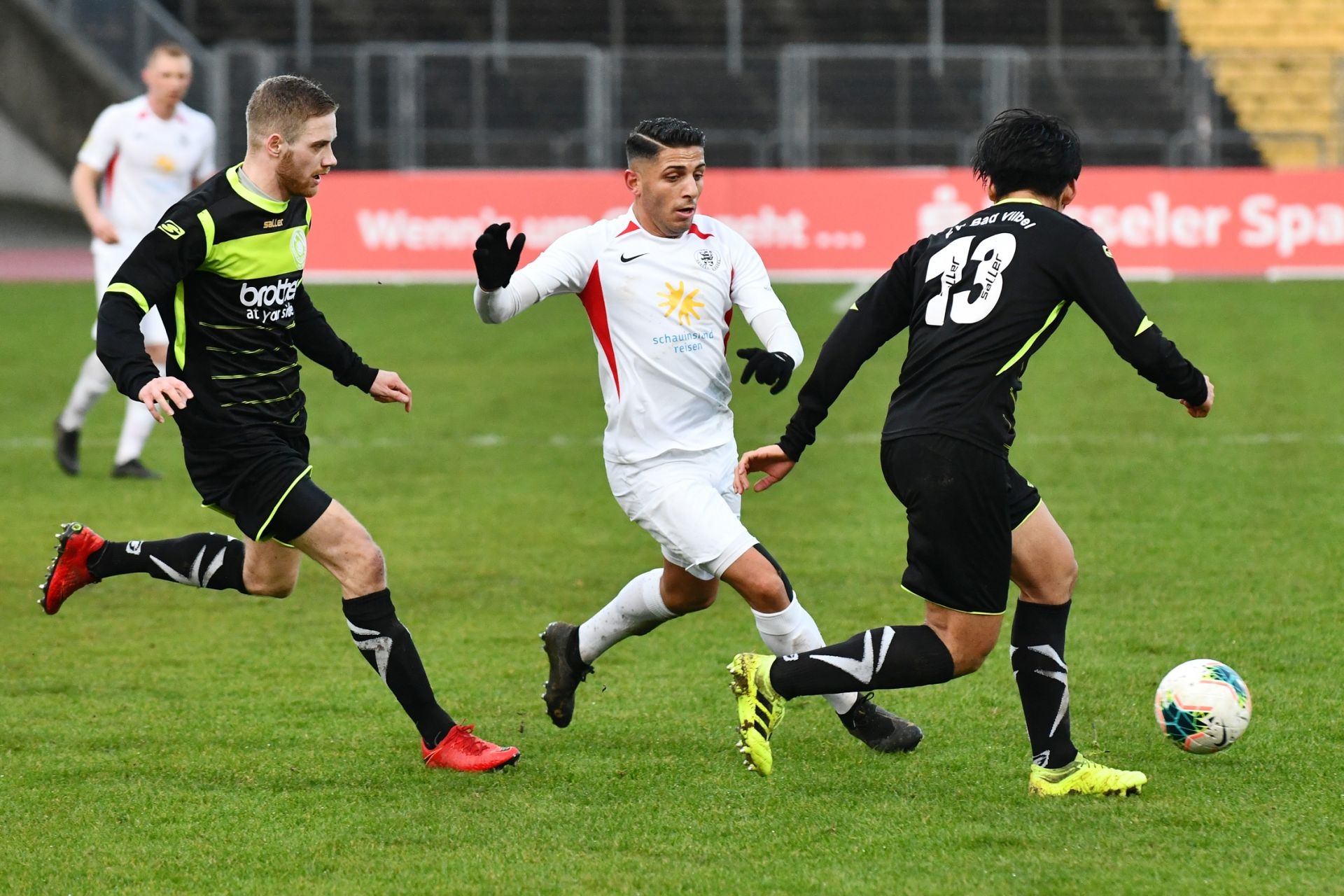 Lotto Hessenliga 2019/2020, KSV Hessen Kassel, FV Bad Vilbel, Endstand 6:1, Nael Najjar (KSV Hessen Kassel)