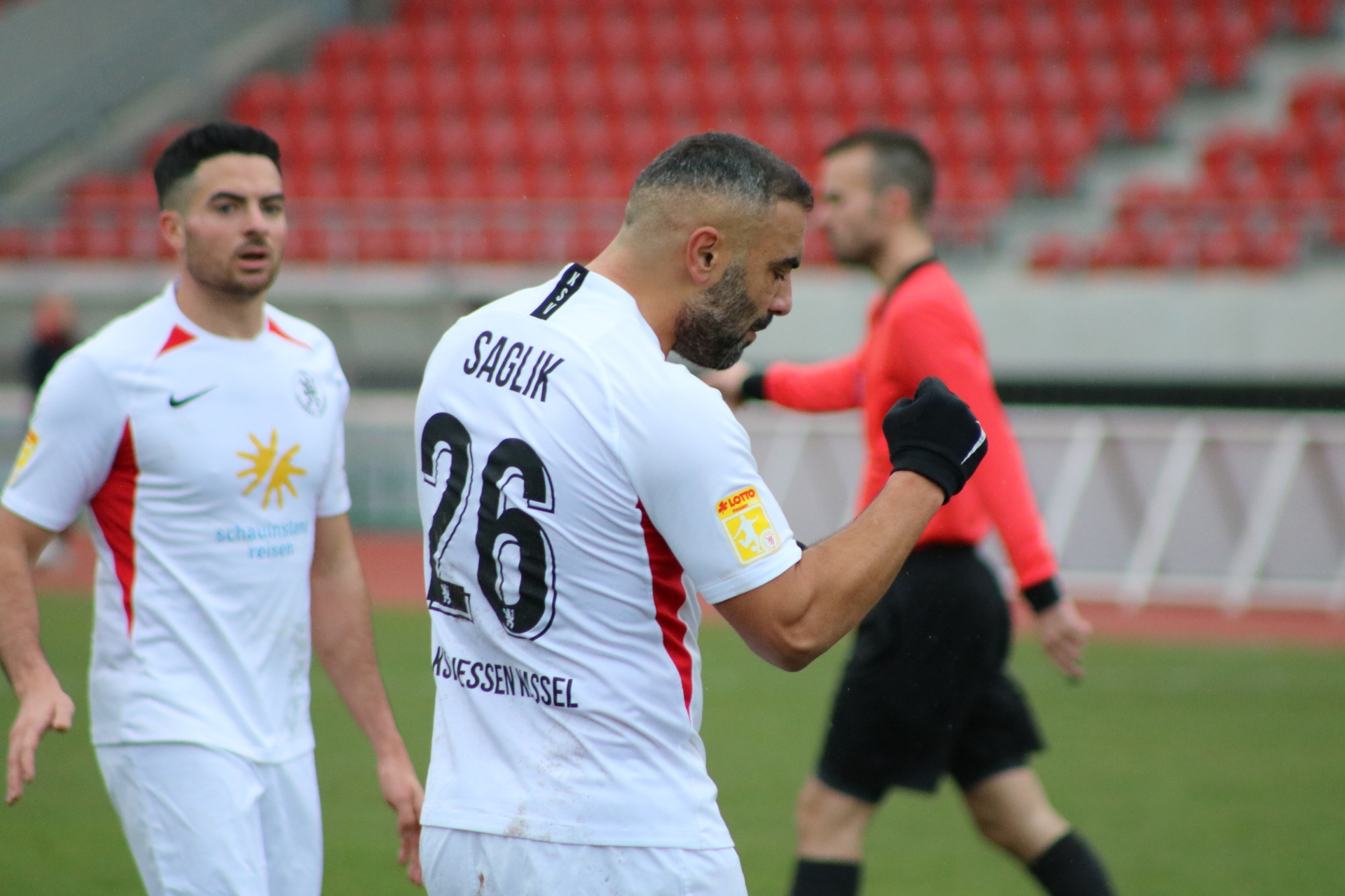 Lotto Hessenliga 2019/2020, KSV Hessen Kassel, FV Bad Vilbel, Endstand 6:1, Mahir Saglik nach dem 4:0 (KSV Hessen Kassel)