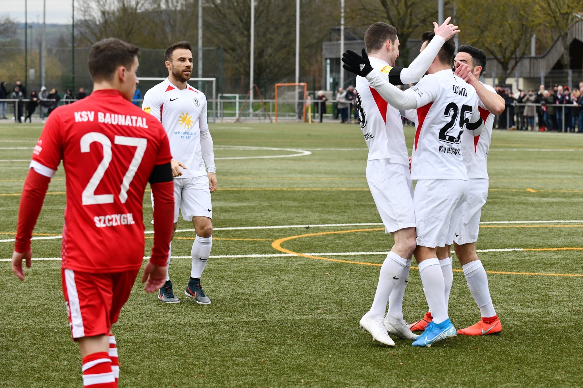 KSV Hessen Kassel, KSV Baunatal, Kreispokal, Viertelfinale, Endstand 4:2, Jubel zum 1:0