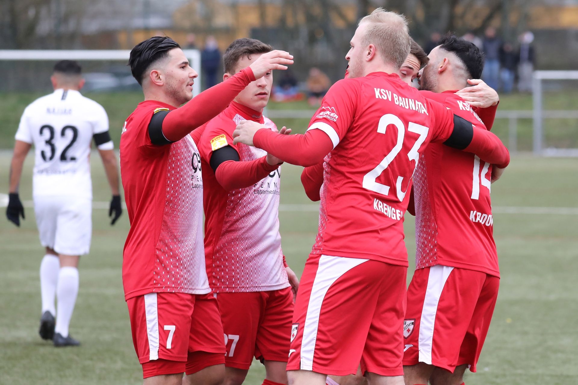 KSV Hessen Kassel, KSV Baunatal, Kreispokal, Viertelfinale, Endstand 4:2, Jubel zum 1:2