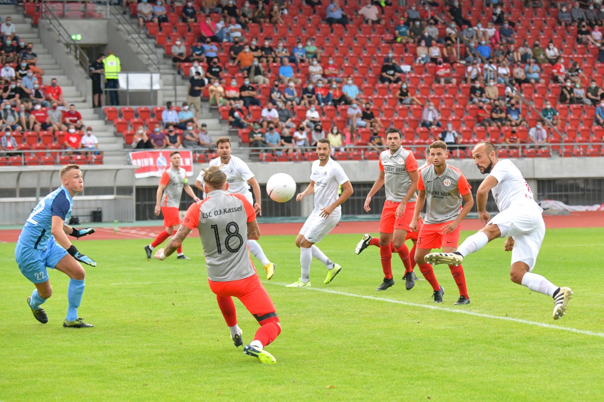 Kreispokal-Halbfinale, CSC 03 Kassel, KSV Hessen Kassel, Endstand 1:5
