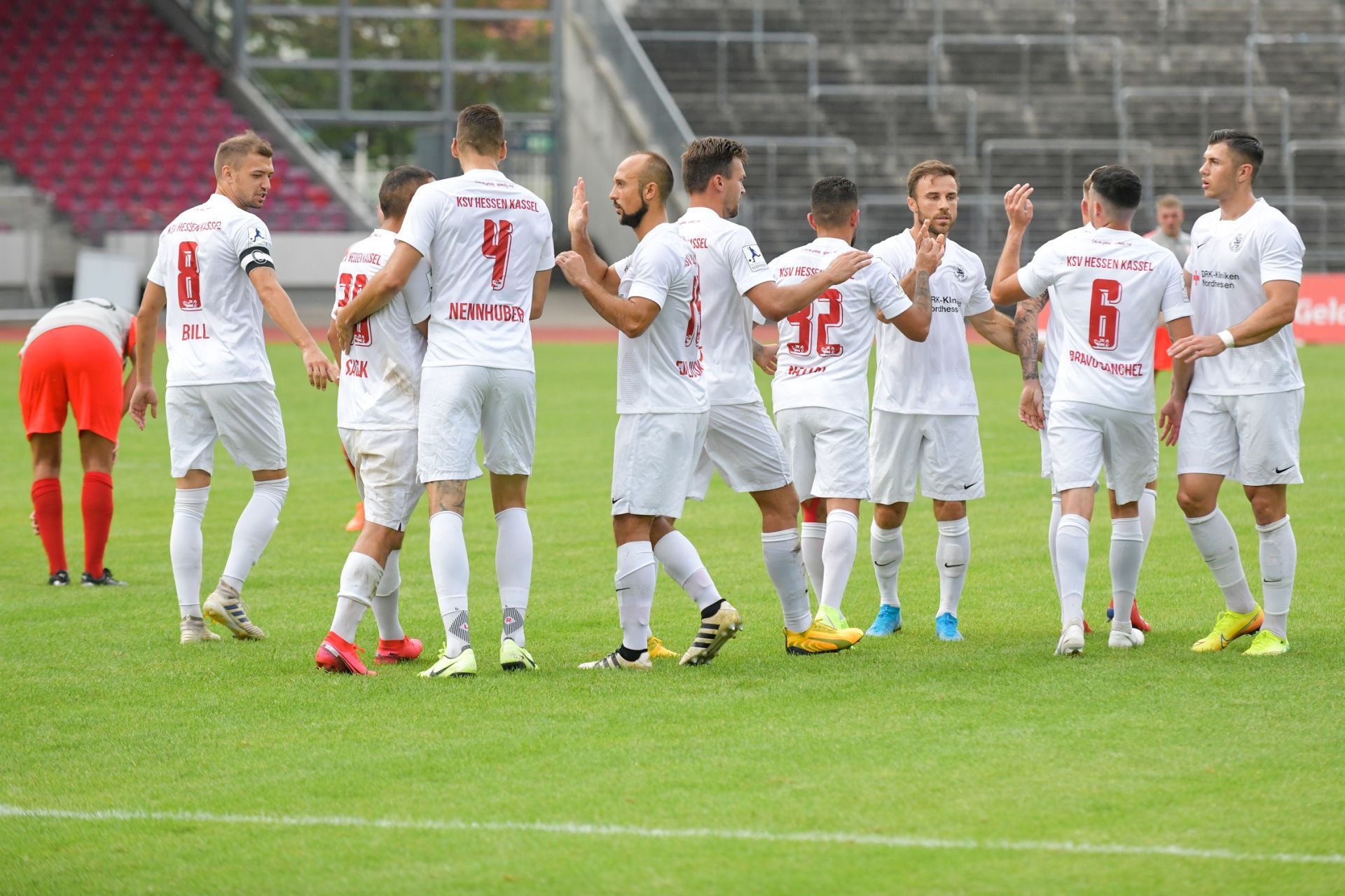 Kreispokal-Halbfinale, CSC 03 Kassel, KSV Hessen Kassel, Endstand 1:5, Jubel zum 0:2