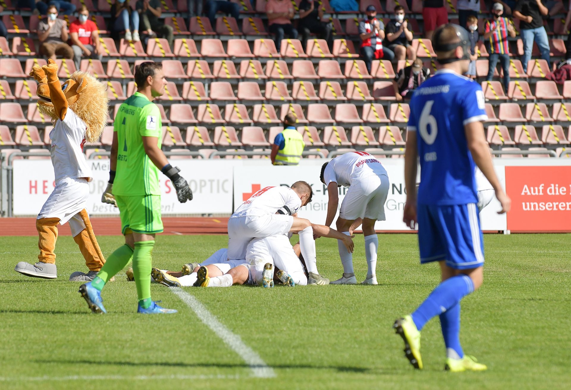 Regionalliga Südwest 2020/21, KSV Hessen Kassel, FK 03 Pirmasens, Endstand 1:1