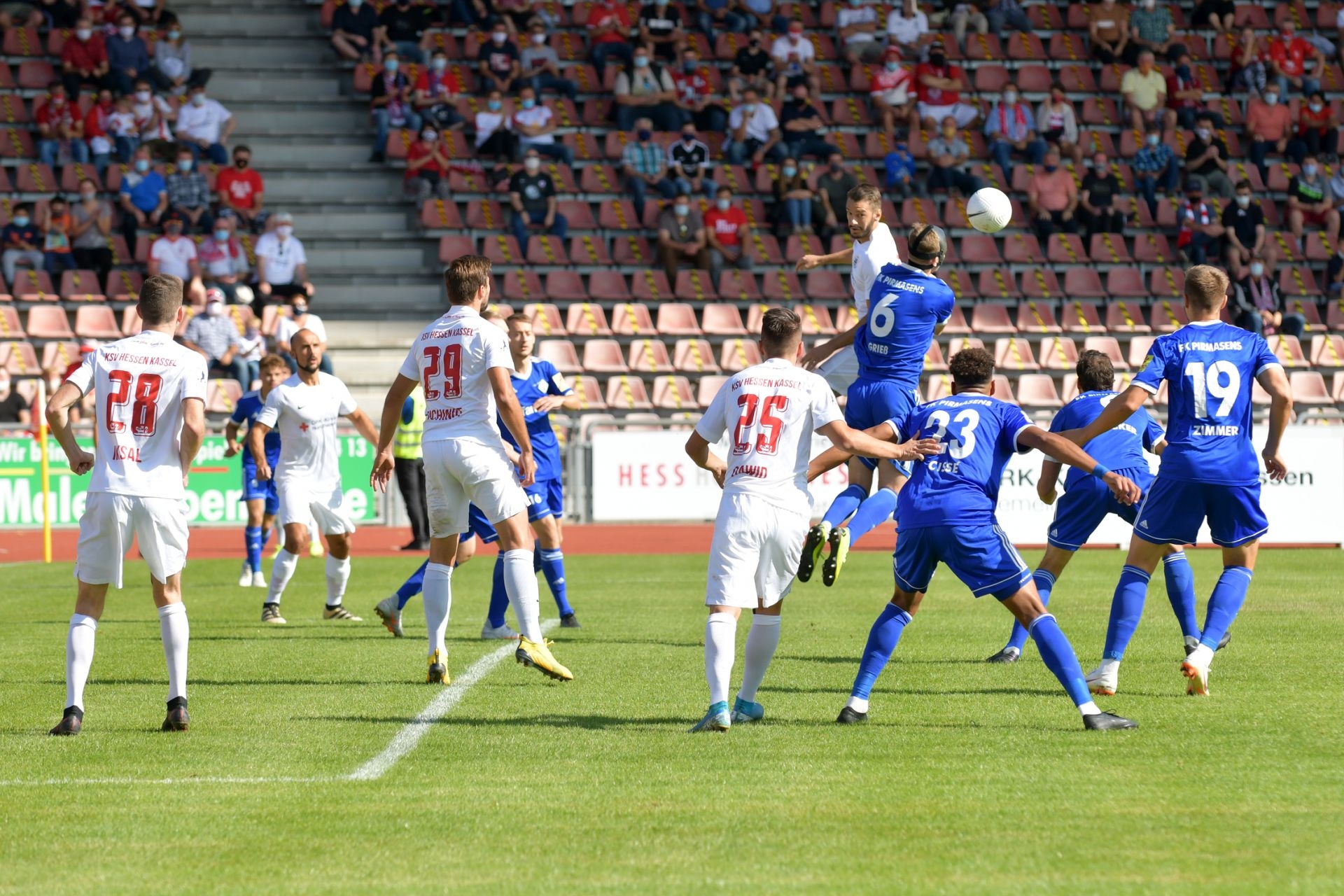 Regionalliga Südwest 2020/21, KSV Hessen Kassel, FK 03 Pirmasens, Endstand 1:1