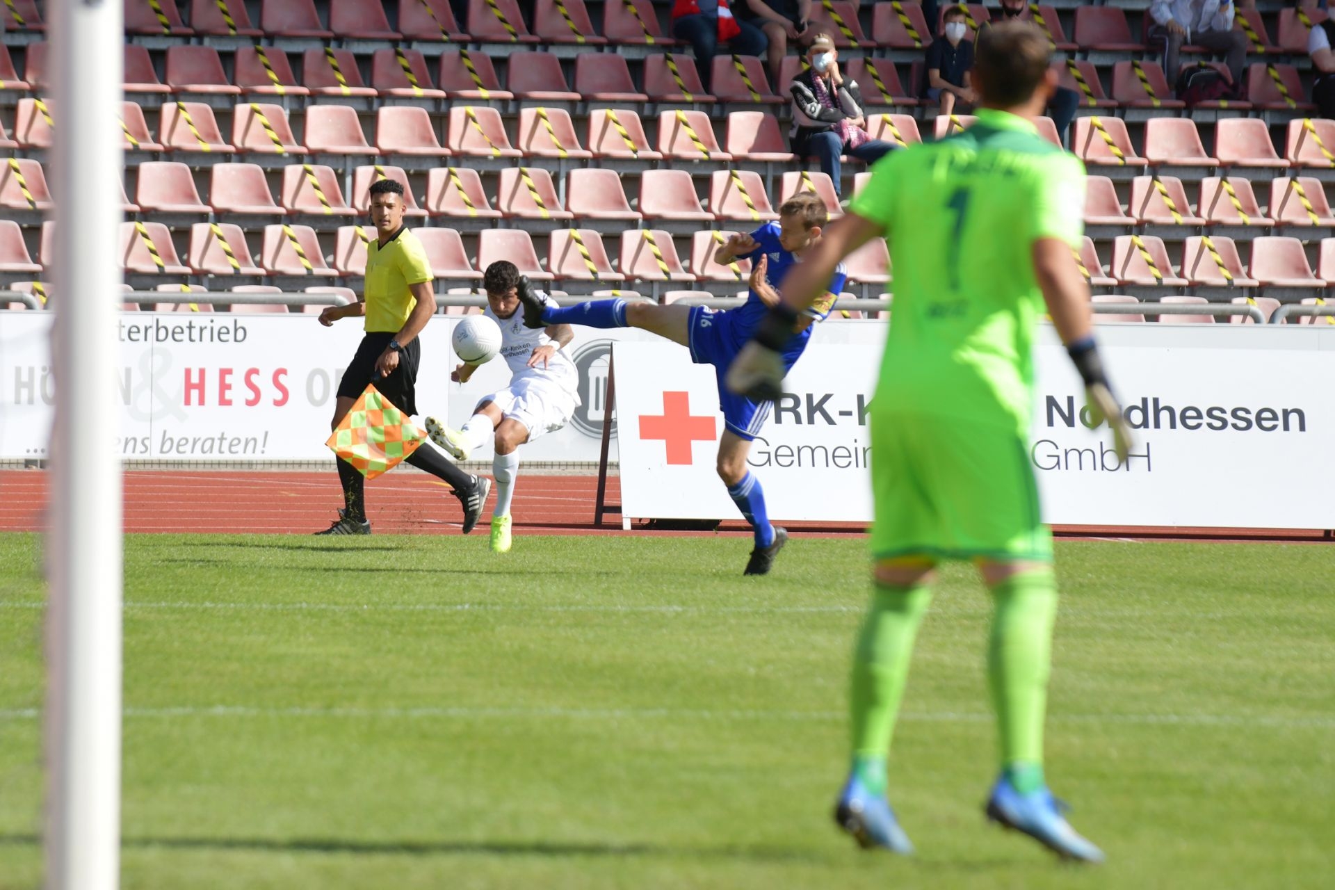 Regionalliga Südwest 2020/21, KSV Hessen Kassel, FK 03 Pirmasens, Endstand 1:1