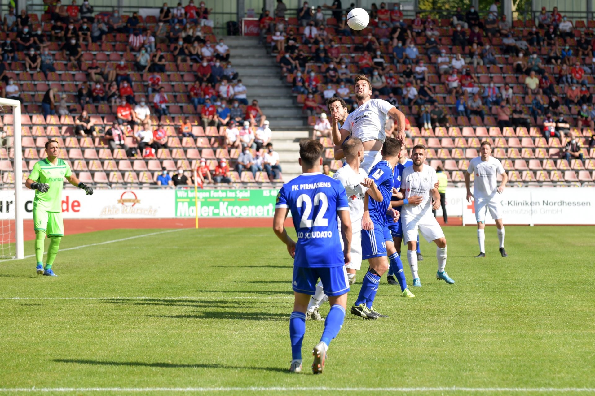 Regionalliga Südwest 2020/21, KSV Hessen Kassel, FK 03 Pirmasens, Endstand 1:1