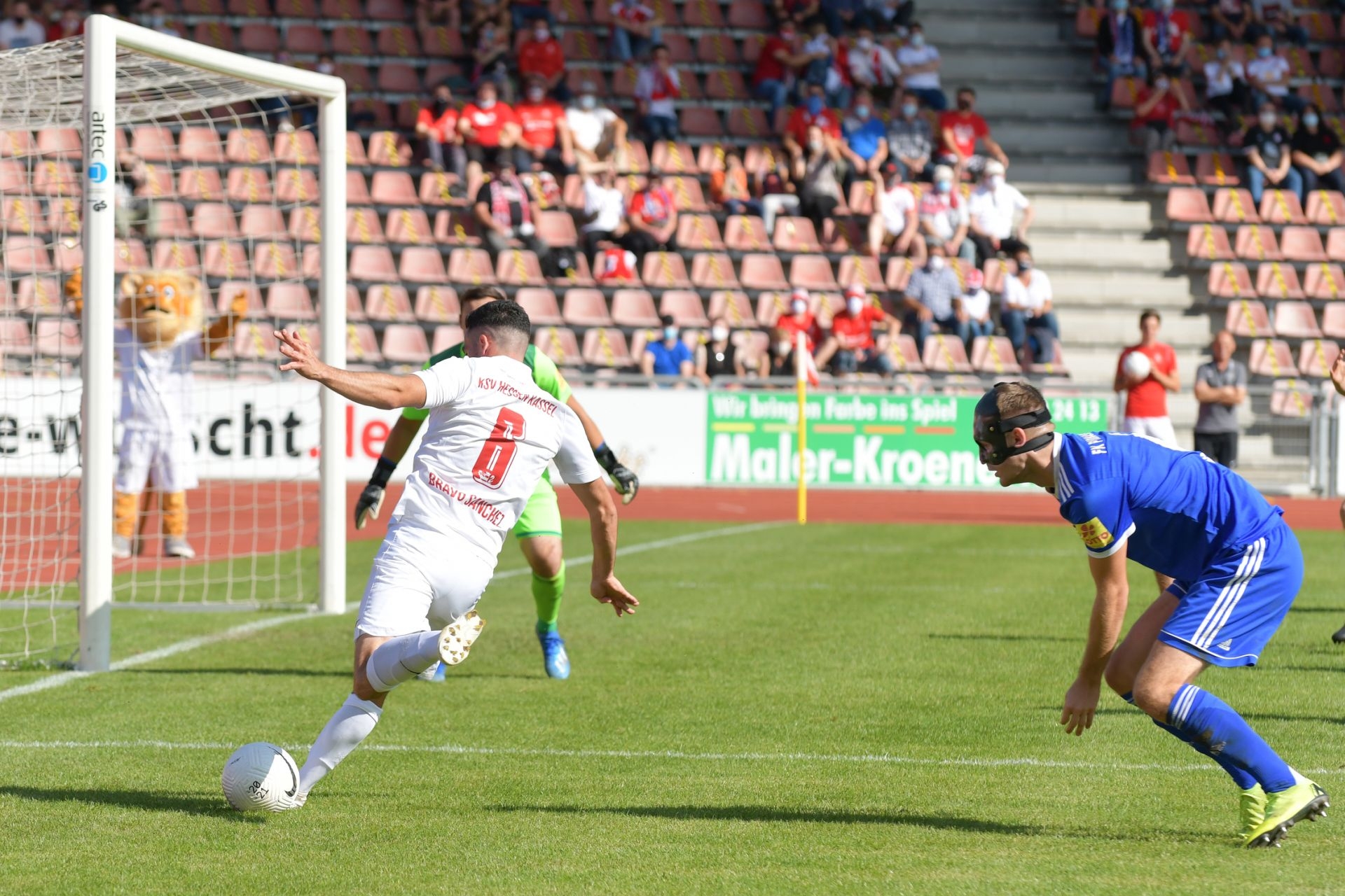 Regionalliga Südwest 2020/21, KSV Hessen Kassel, FK 03 Pirmasens, Endstand 1:1