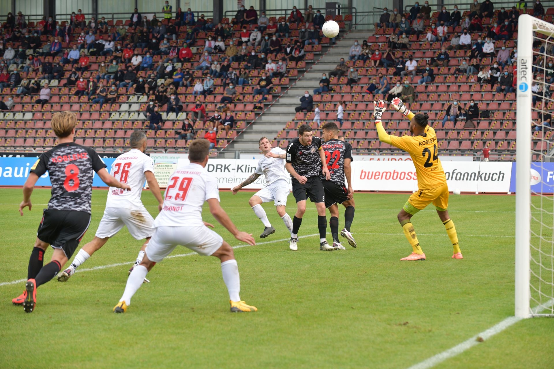 Regionalliga Südwest 2020/21, KSV Hessen Kassel, Rot-Weiss-Koblenz, Endstand 1:1