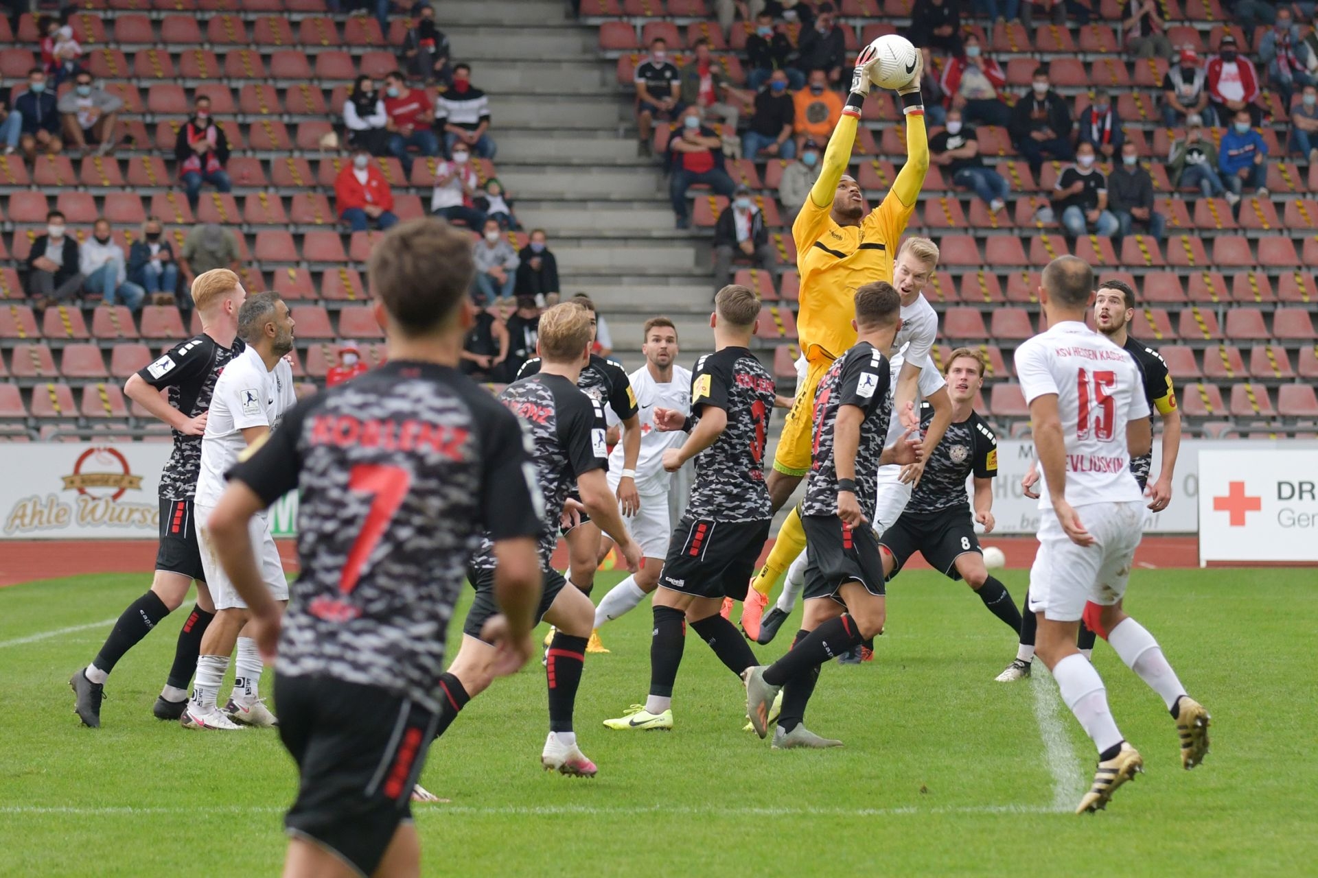 Regionalliga Südwest 2020/21, KSV Hessen Kassel, Rot-Weiss-Koblenz, Endstand 1:1