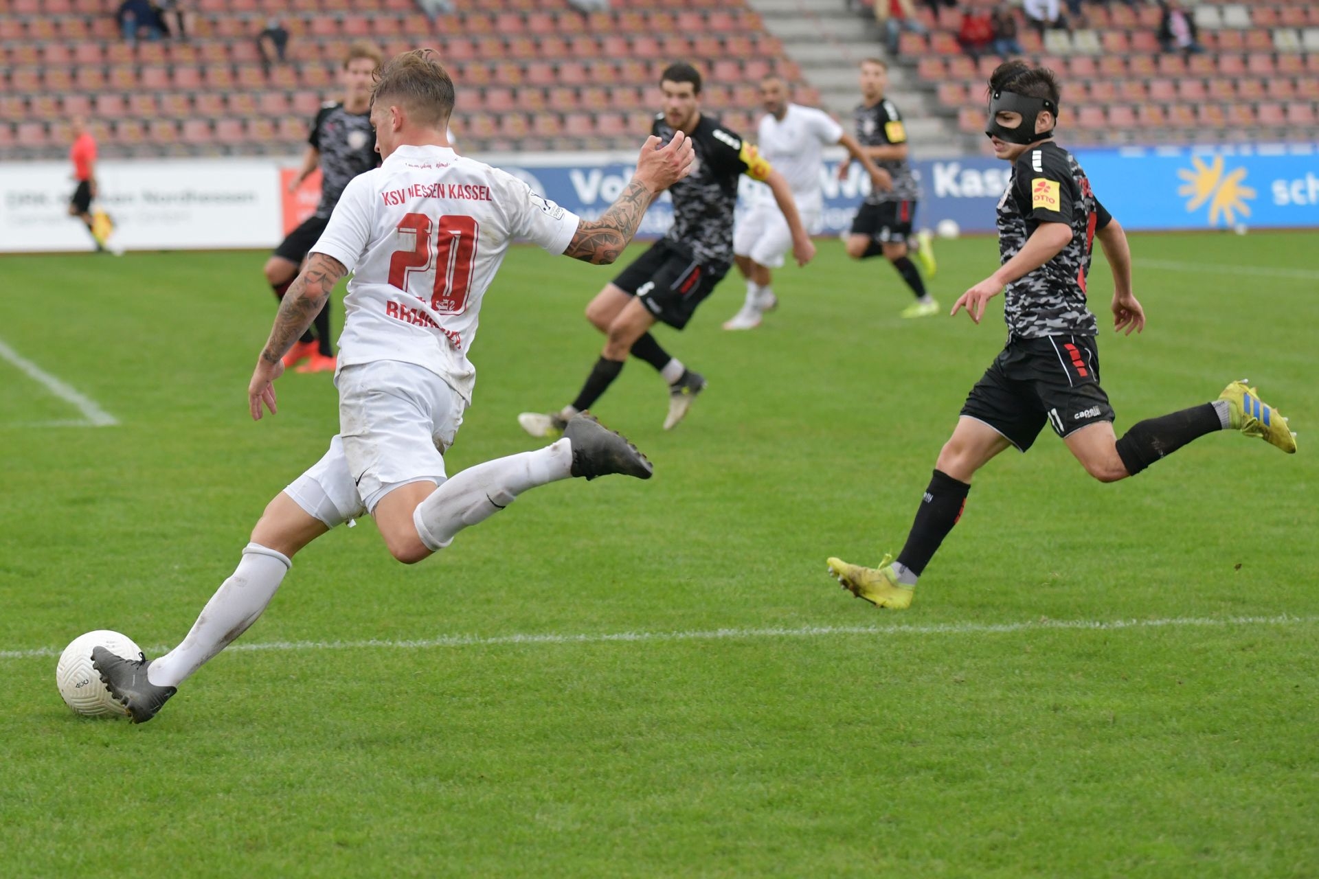 Regionalliga Südwest 2020/21, KSV Hessen Kassel, Rot-Weiss-Koblenz, Endstand 1:1, Brandner