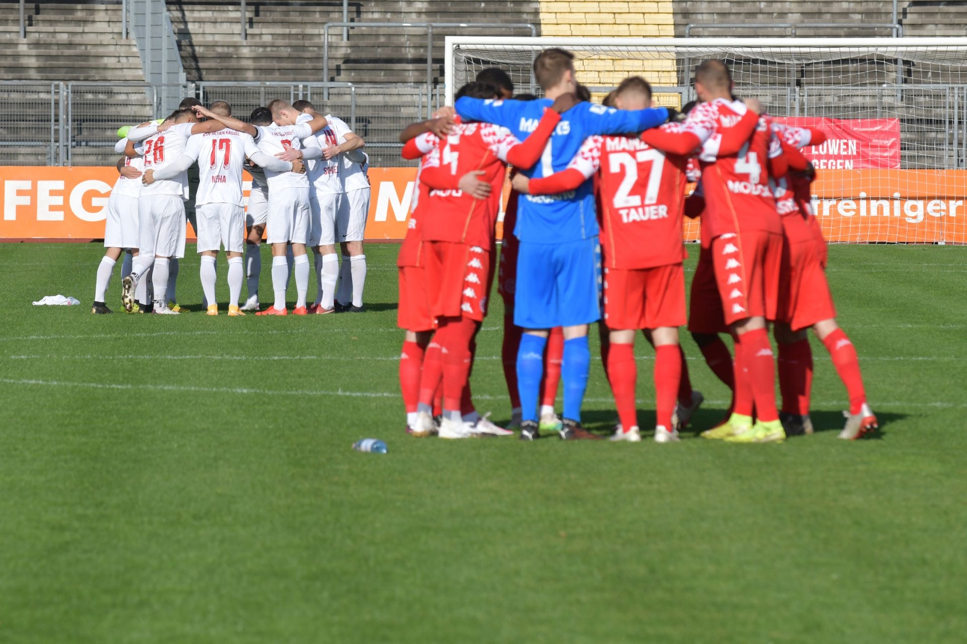 Regionalliga Südwest 2020/21, KSV Hessen Kassel, 1. FSV Mainz 05 II, Endstand 2:1, Mannschaft vor dem Spiel