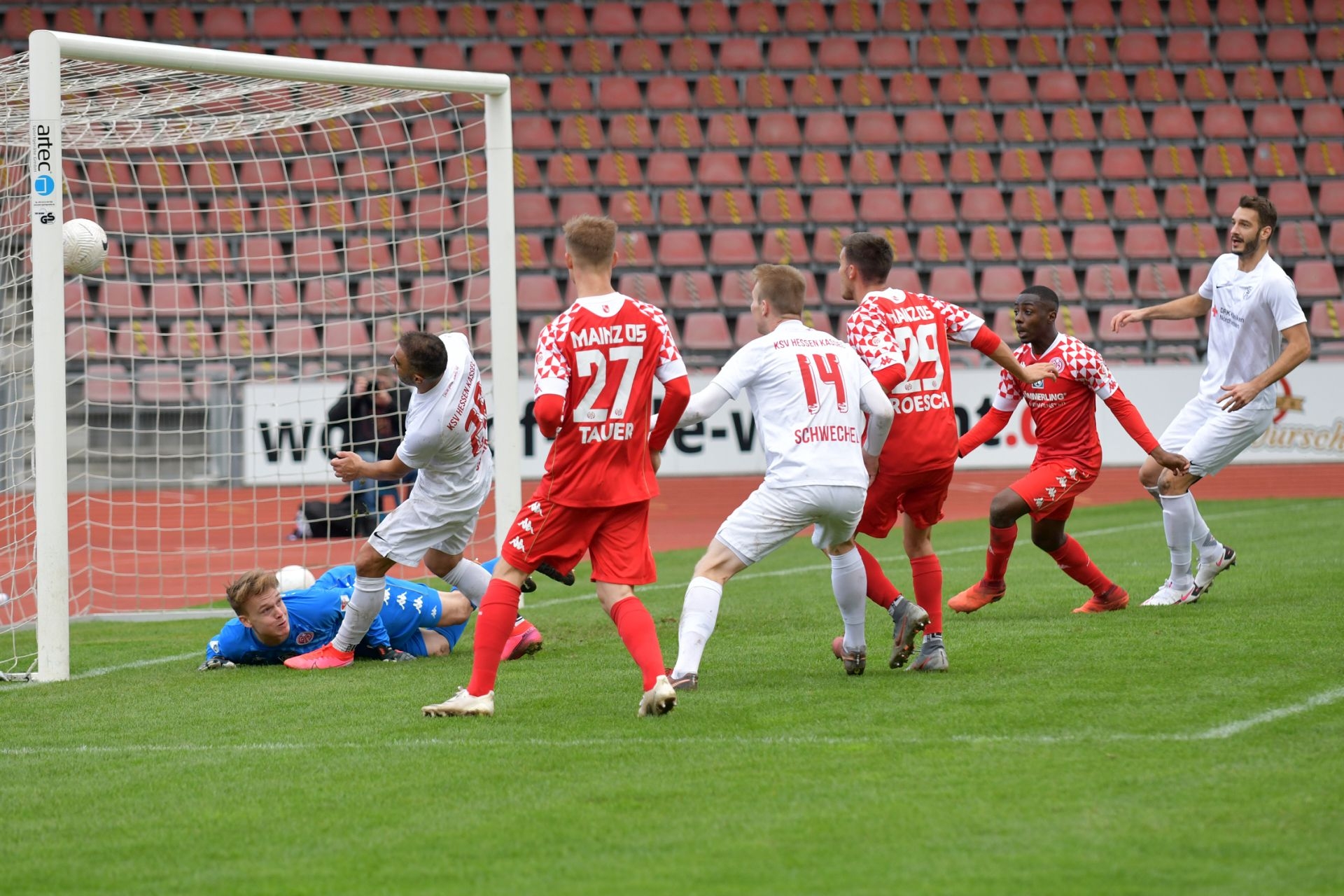 Regionalliga Südwest 2020/21, KSV Hessen Kassel, 1. FSV Mainz 05 II, Endstand 2:1, Tor zum 1:0