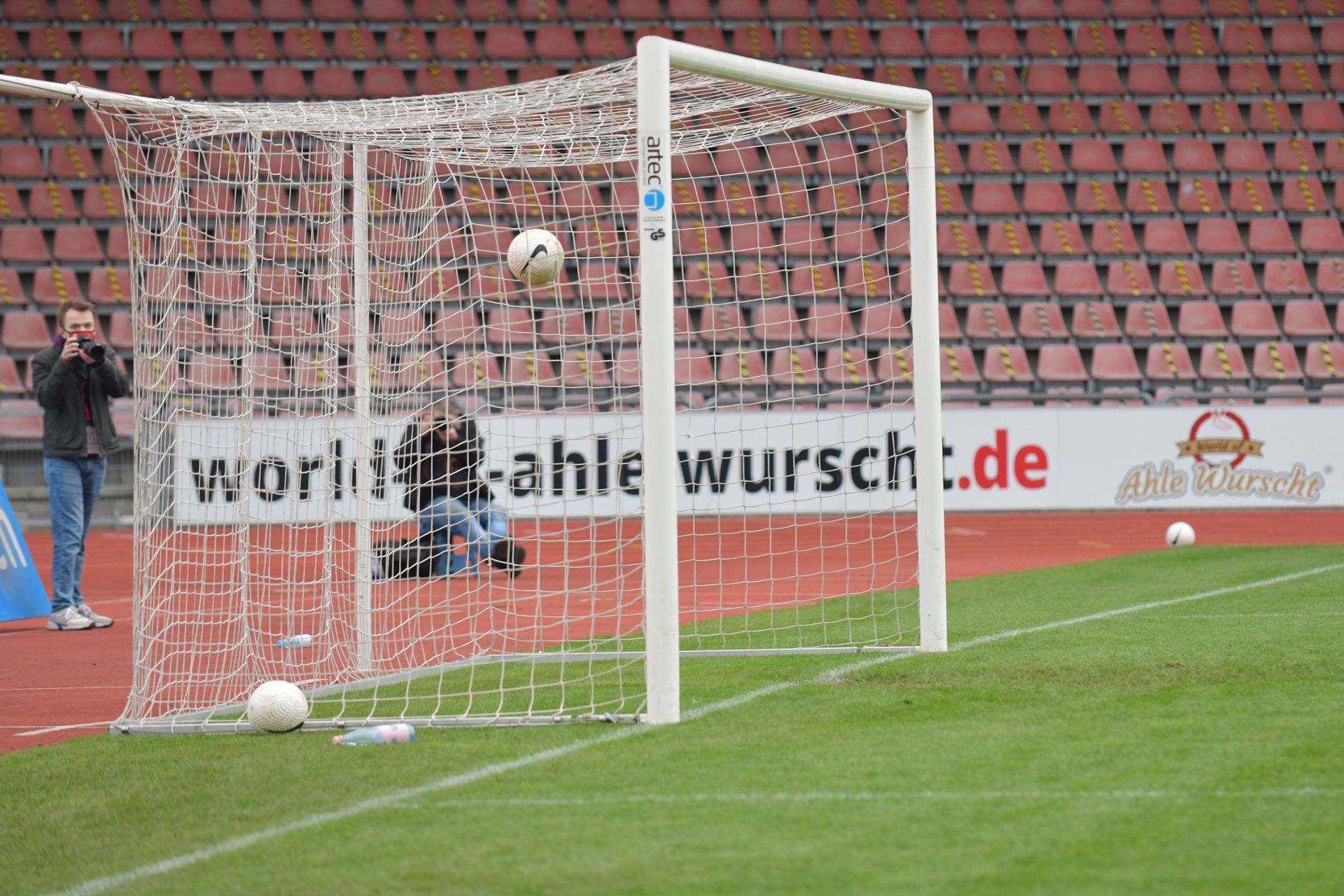 Regionalliga Südwest 2020/21, KSV Hessen Kassel, 1. FSV Mainz 05 II, Endstand 2:1, Tor zum 2:0, Leeres Tor