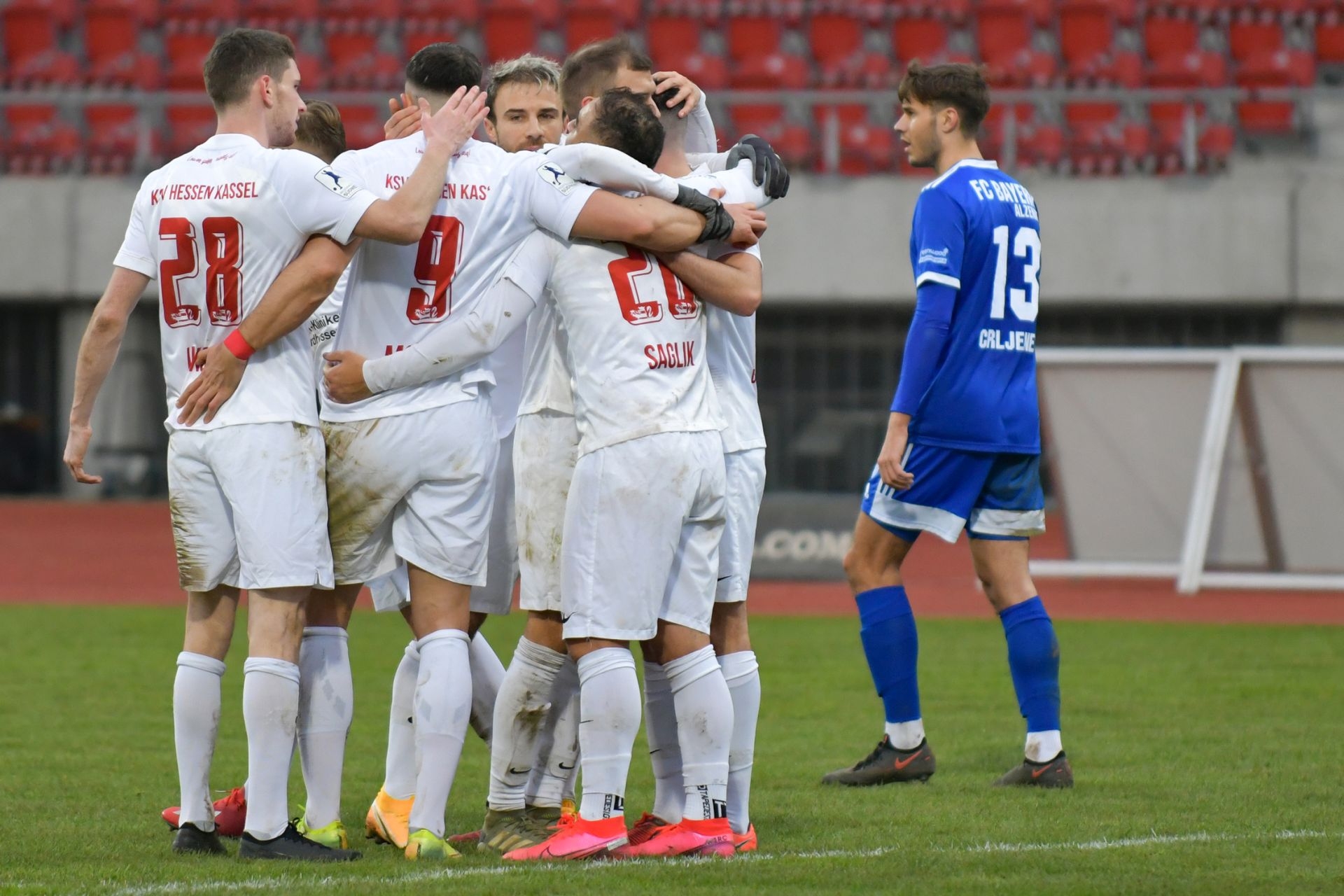 Regionalliga Südwest 2020/21, KSV Hessen Kassel, FC Bayern Alzenau, Endstand 3:0