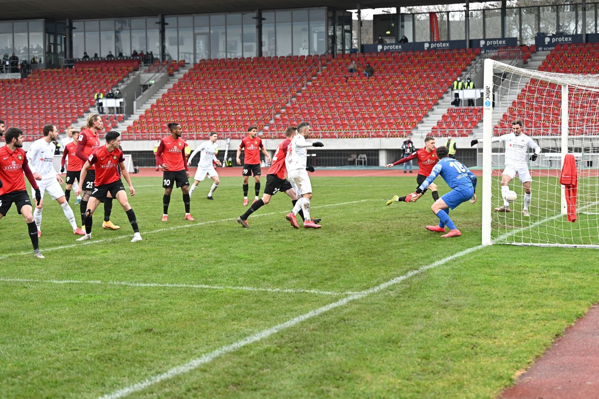 Regionalliga Südwest 2020/21, KSV Hessen Kassel, SG Sonnenhof Grossaspach, Endstand 0:2