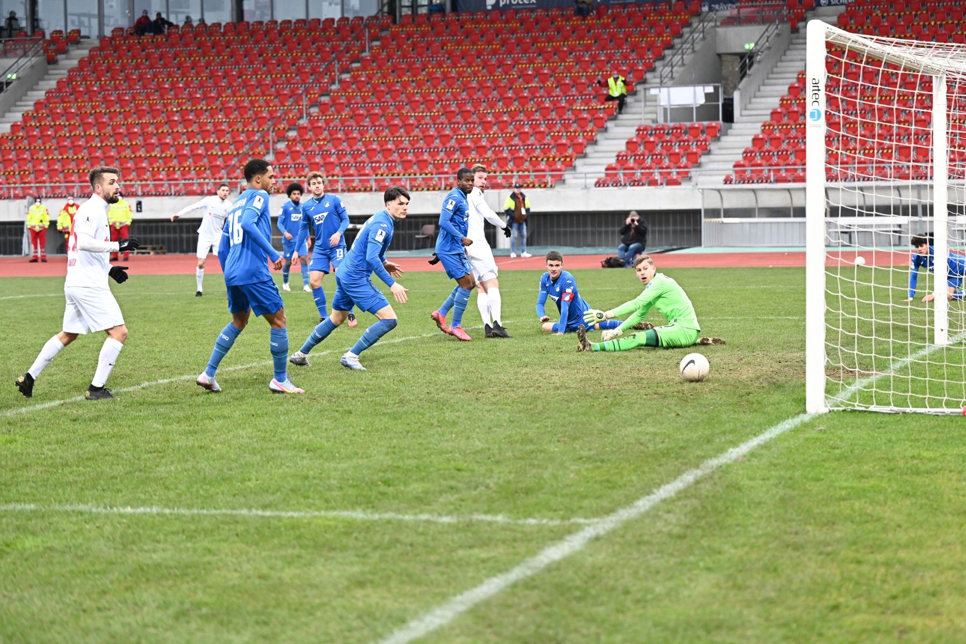 Regionalliga Südwest 2020/21, KSV Hessen Kassel, TSG Hoffenheim II, Endstand 2:2, Tor zum 1:1