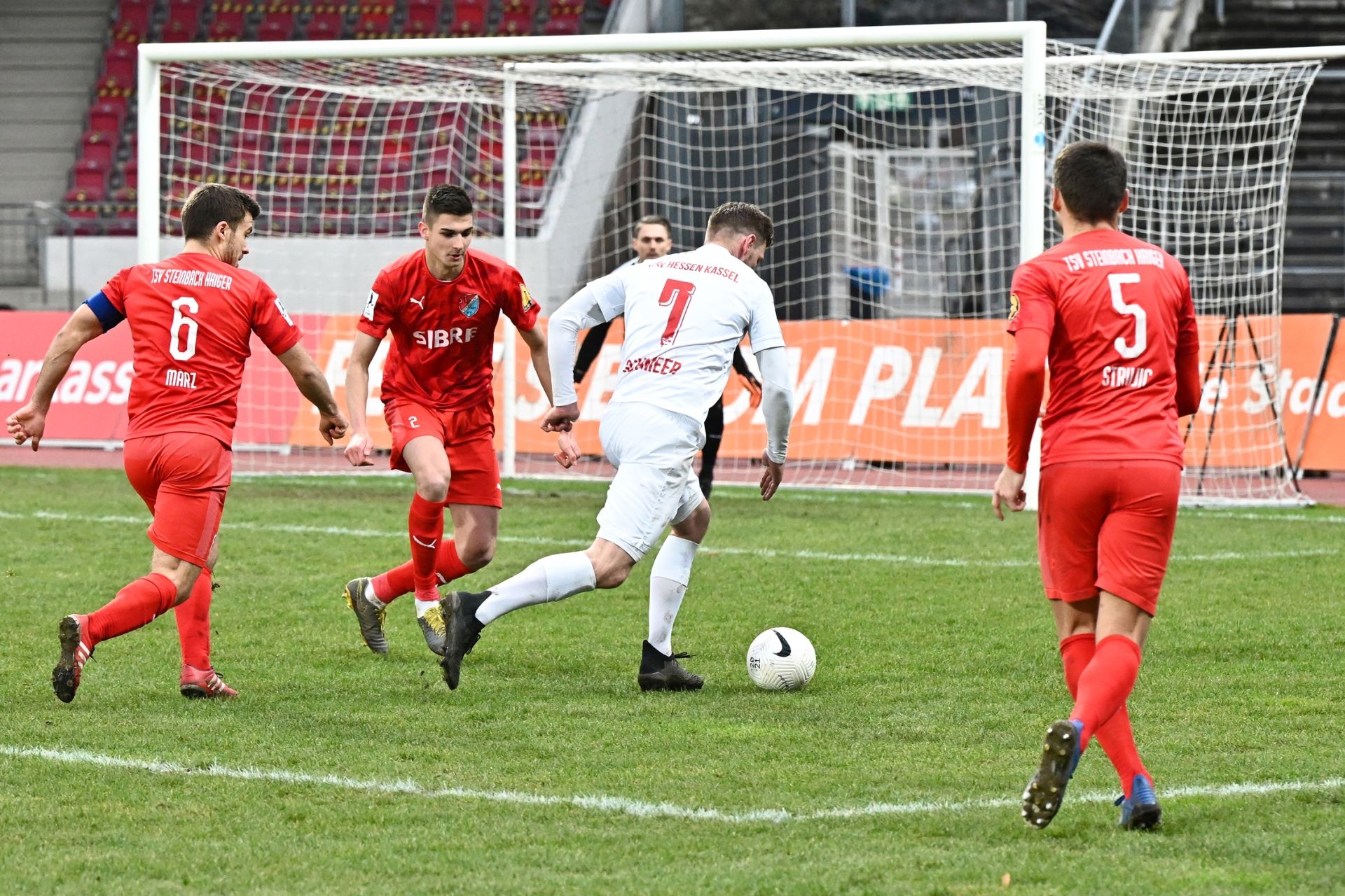 Regionalliga Südwest 2020/21, KSVHessen Kassel, TSV Steinbach Haiger, Endstand 2:1