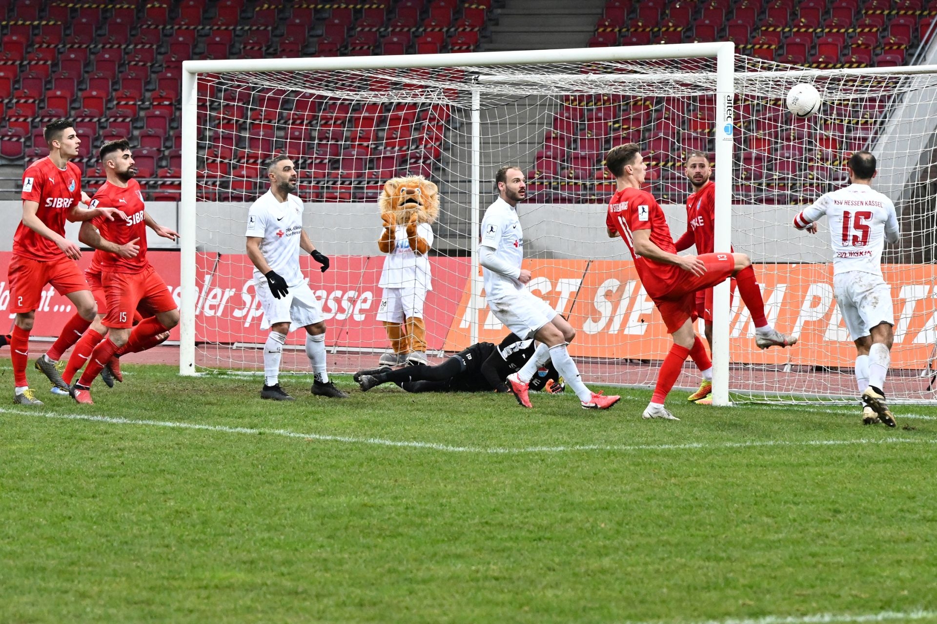 Regionalliga Südwest 2020/21, KSVHessen Kassel, TSV Steinbach Haiger, Endstand 2:1, Tor zum 2:1