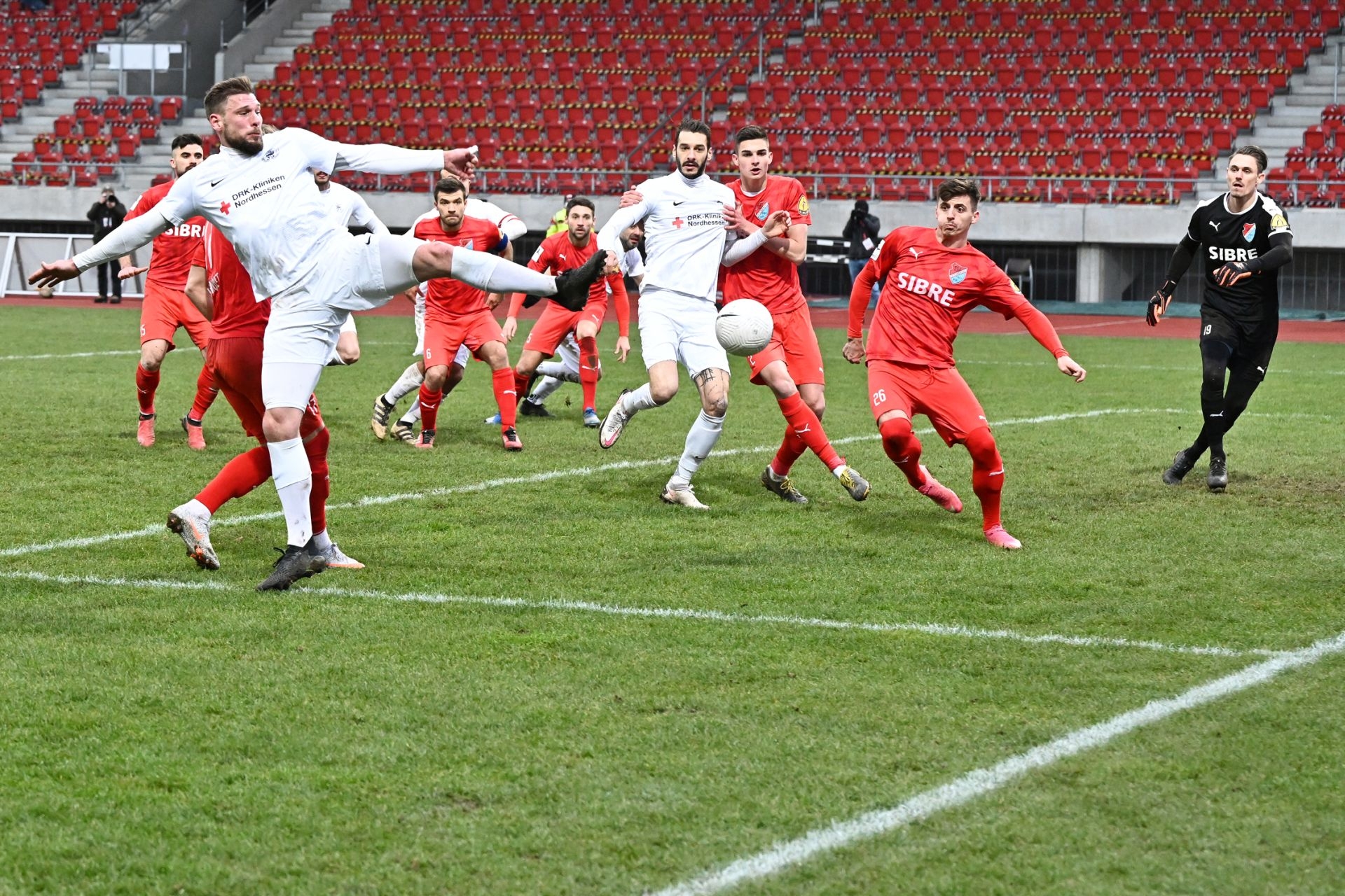 Regionalliga Südwest 2020/21, KSVHessen Kassel, TSV Steinbach Haiger, Endstand 2:1, Sebastian Schmeer