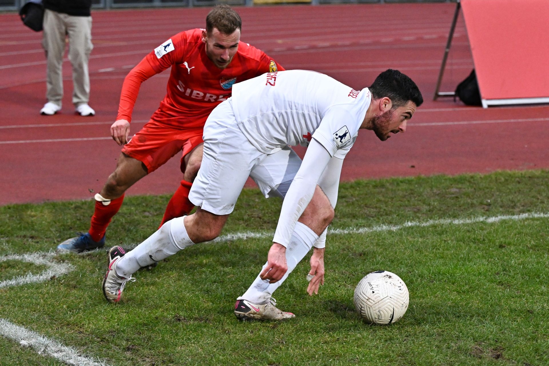 Regionalliga Südwest 2020/21, KSVHessen Kassel, TSV Steinbach Haiger, Endstand 2:1, Adrian Bravo Sanchez