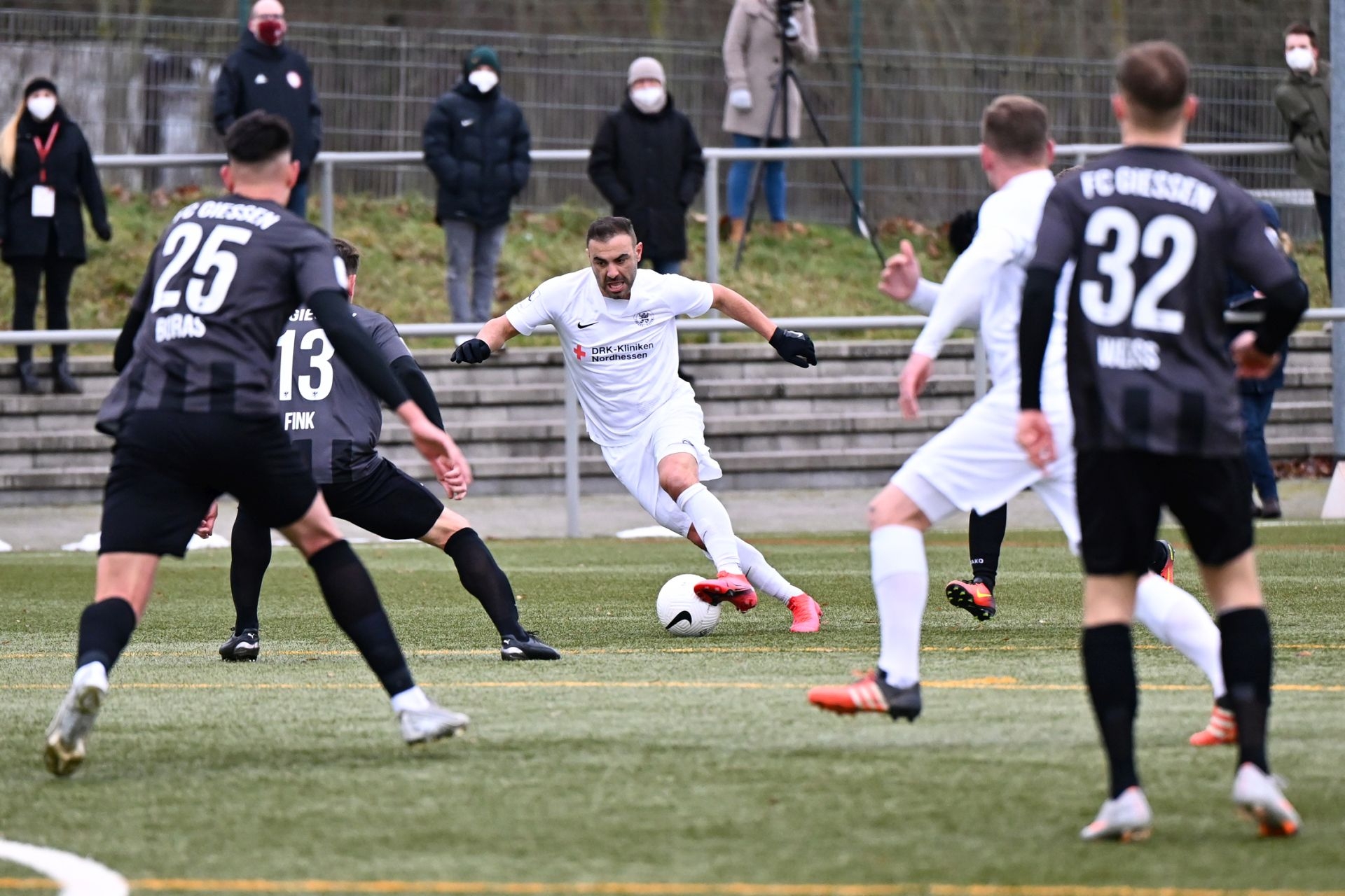 Regionalliga Südwest 2020/21, KSVHessen Kassel, FC Gießen, Endstand 1:1, Mahir Saglik