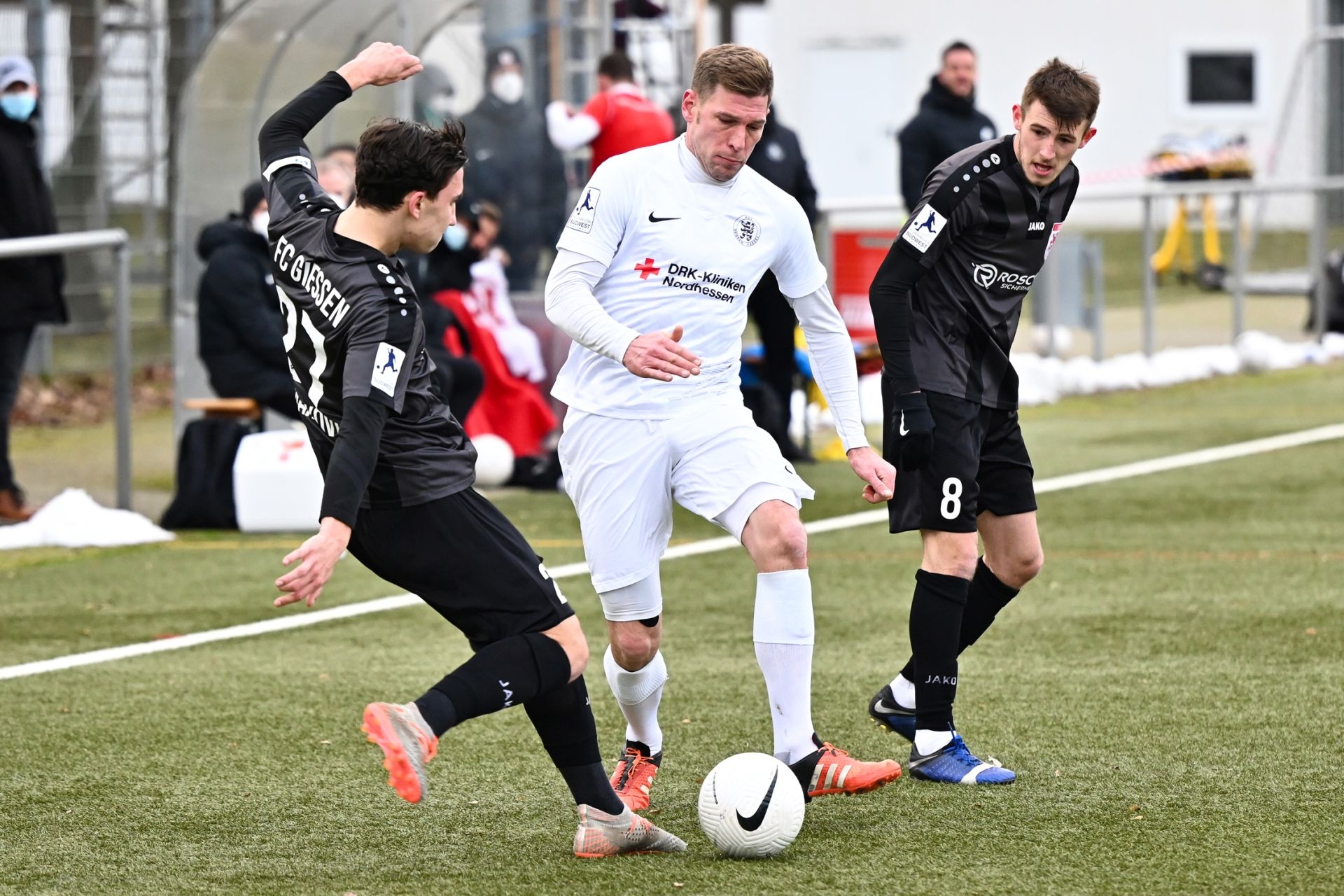 Regionalliga Südwest 2020/21, KSVHessen Kassel, FC Gießen, Endstand 1:1, Sebastian Schmeer
