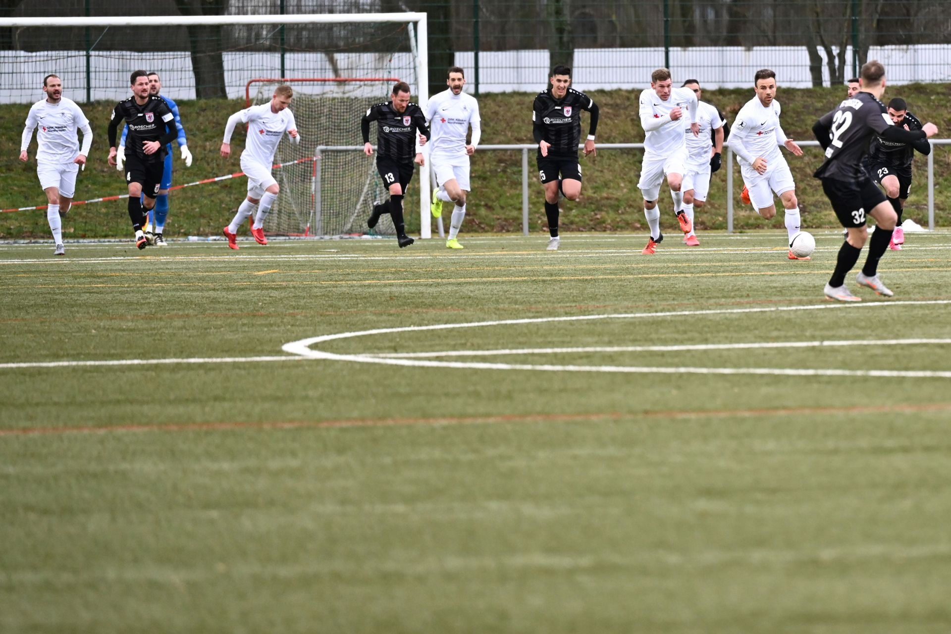 Regionalliga Südwest 2020/21, KSVHessen Kassel, FC Gießen, Endstand 1:1, Mannschaft, Laufen, Panorama