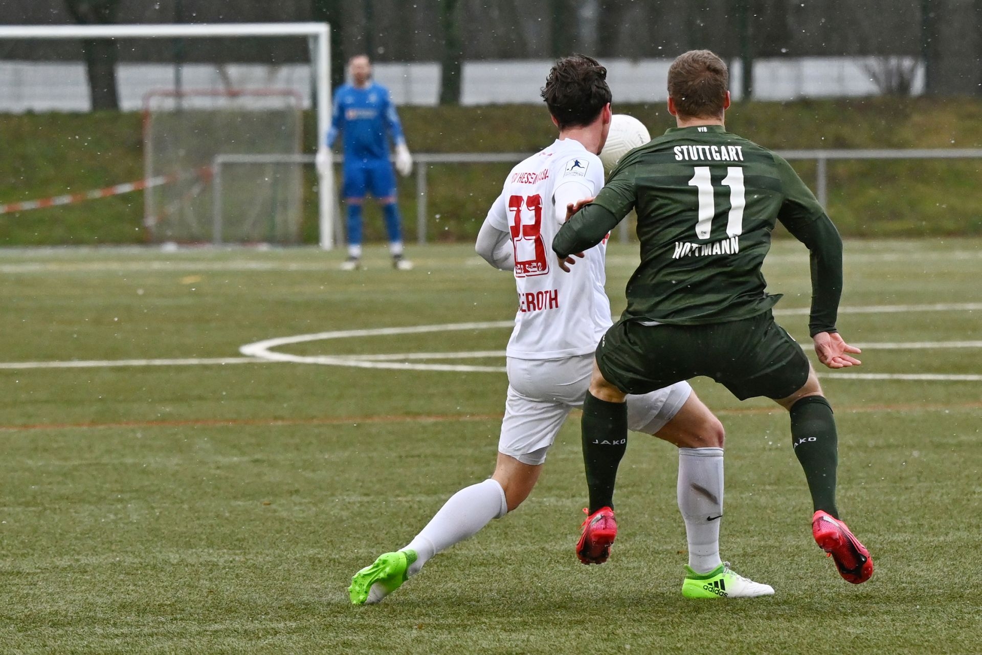 Regionalliga Südwest 2020/21, KSV Hessen Kassel, VfB Stuttgart II, Endstand 0:4, Luis Allmeroth