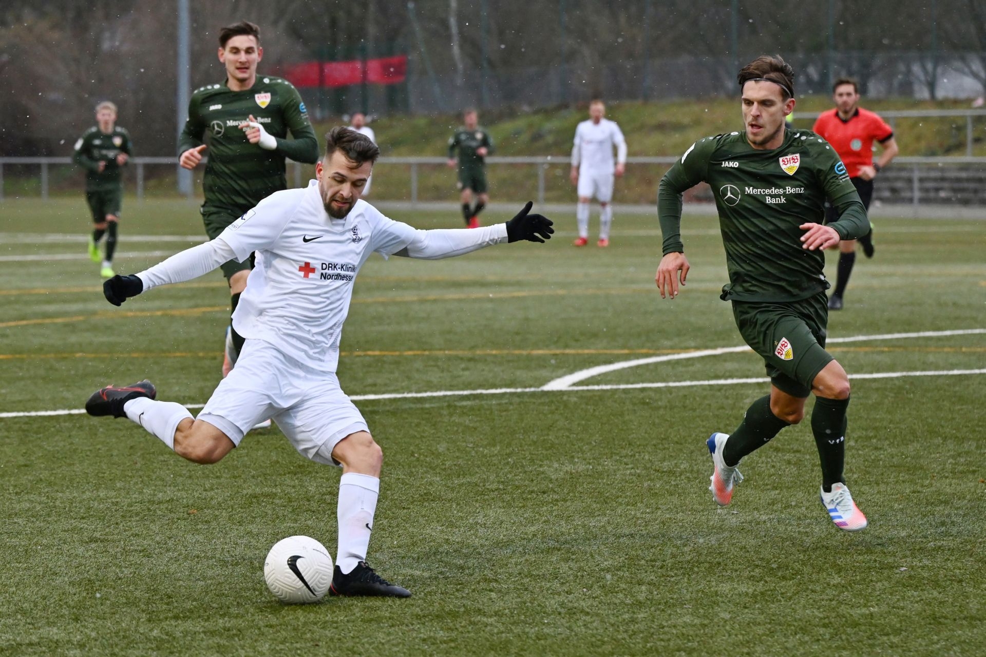 Regionalliga Südwest 2020/21, KSV Hessen Kassel, VfB Stuttgart II, Endstand 0:4, Marco Dawid