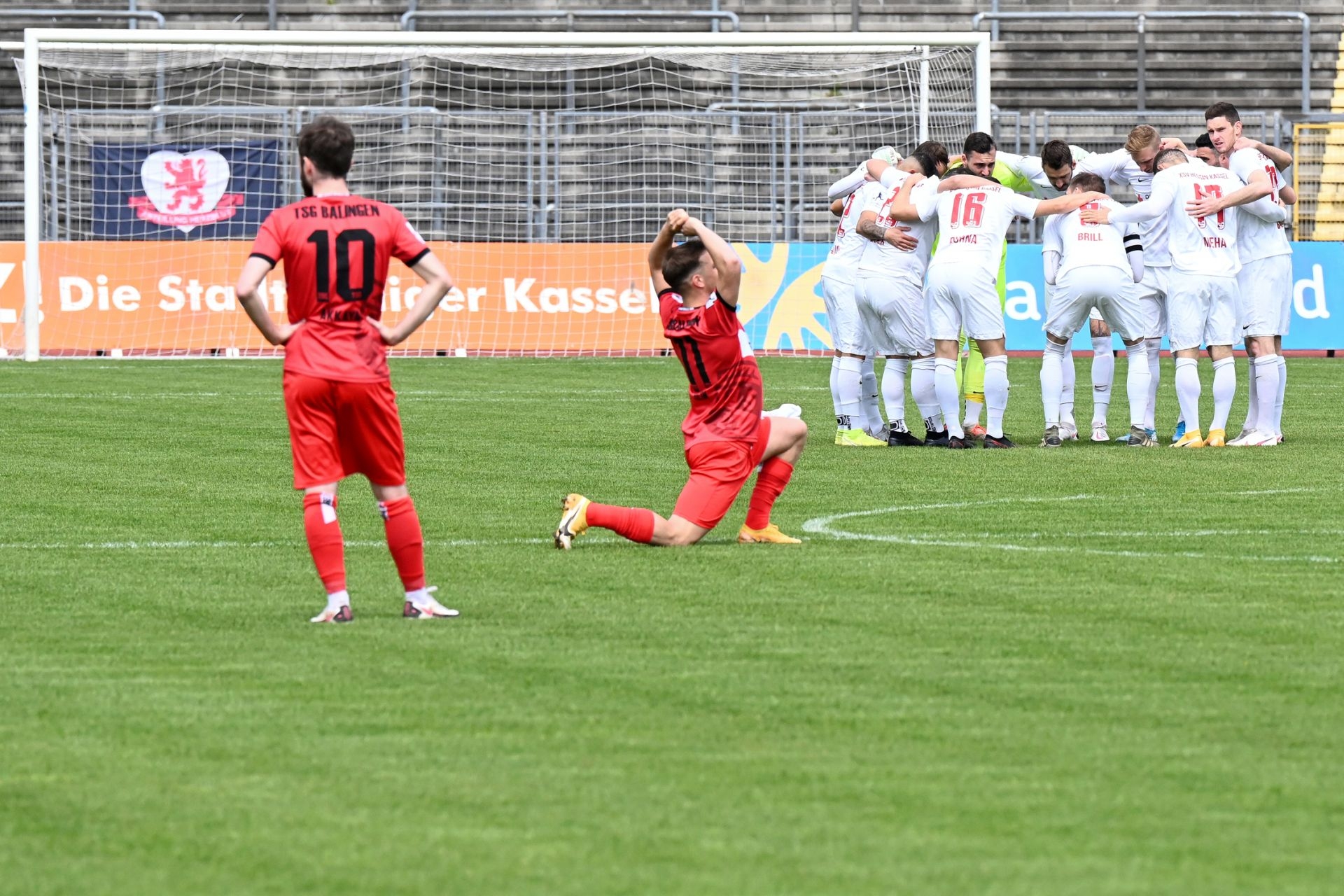 Regionalliga Südwest 2020/21, KSV Hessen Kassel, TSB Balingen, Endstand 2:2