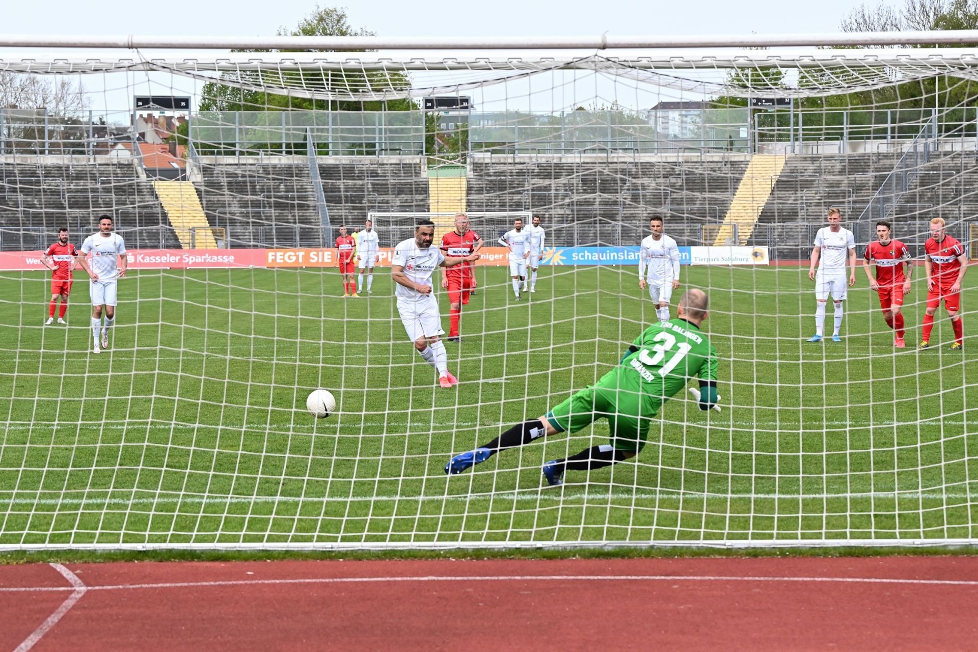 Regionalliga Südwest 2020/21, KSV Hessen Kassel, TSB Balingen, Endstand 2:2, Tor zum 2:0