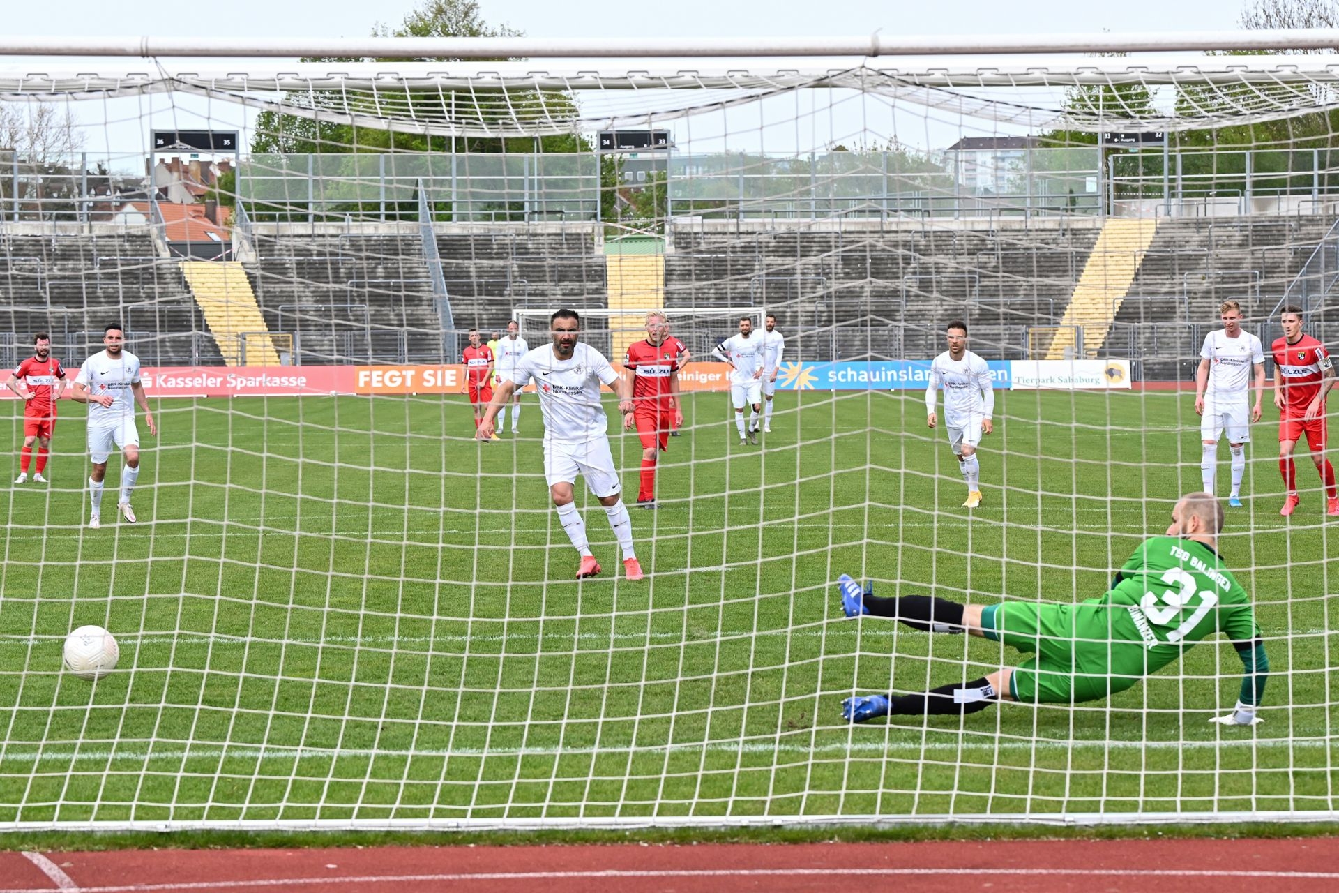 Regionalliga Südwest 2020/21, KSV Hessen Kassel, TSB Balingen, Endstand 2:2, Tor zum 2:0