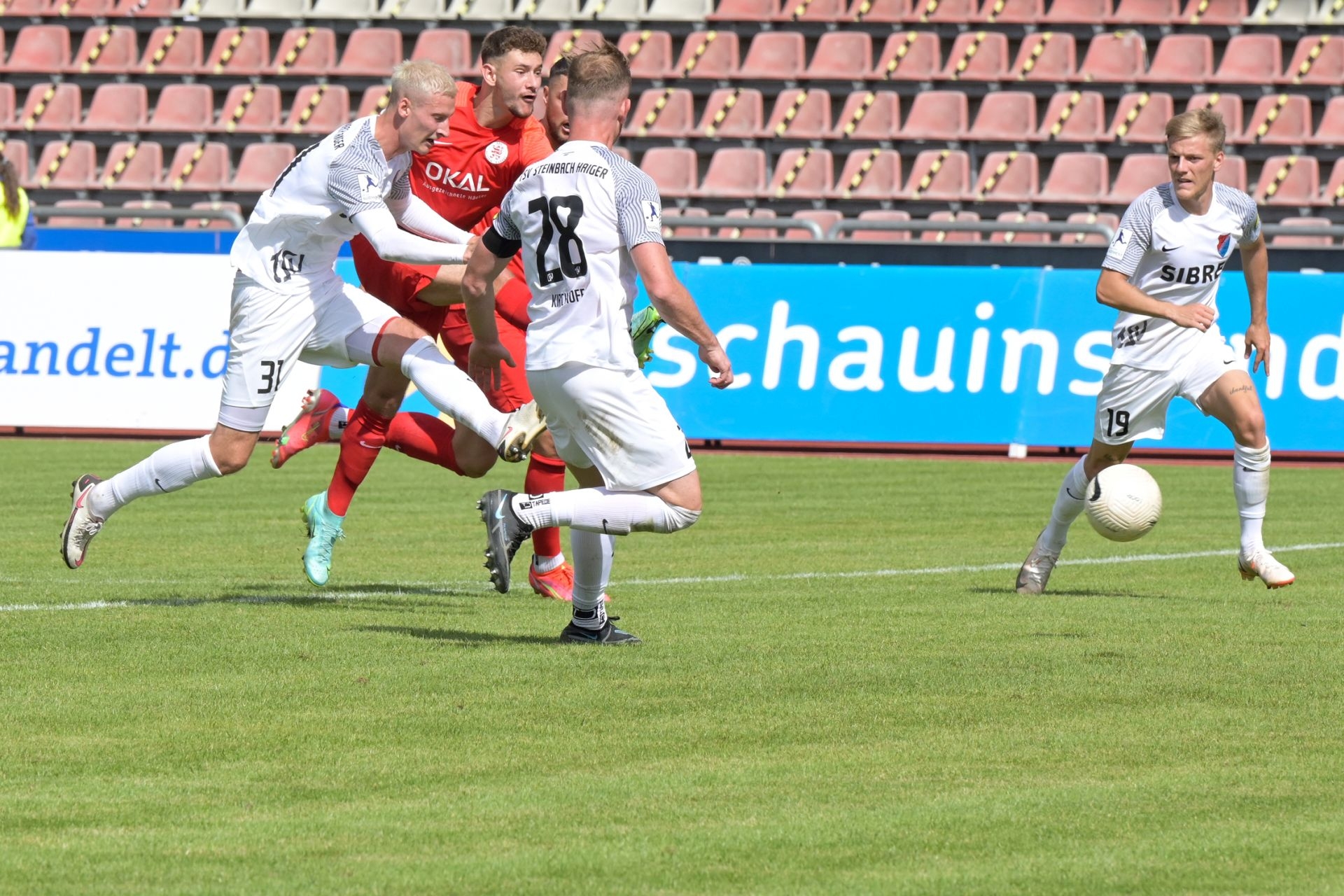 KSV Hessen Kassel, TSV Steinbach Haiger, Regionalliga Südwest, saison 2021/22, Endstand 1:1, Torschuss zum 1:1