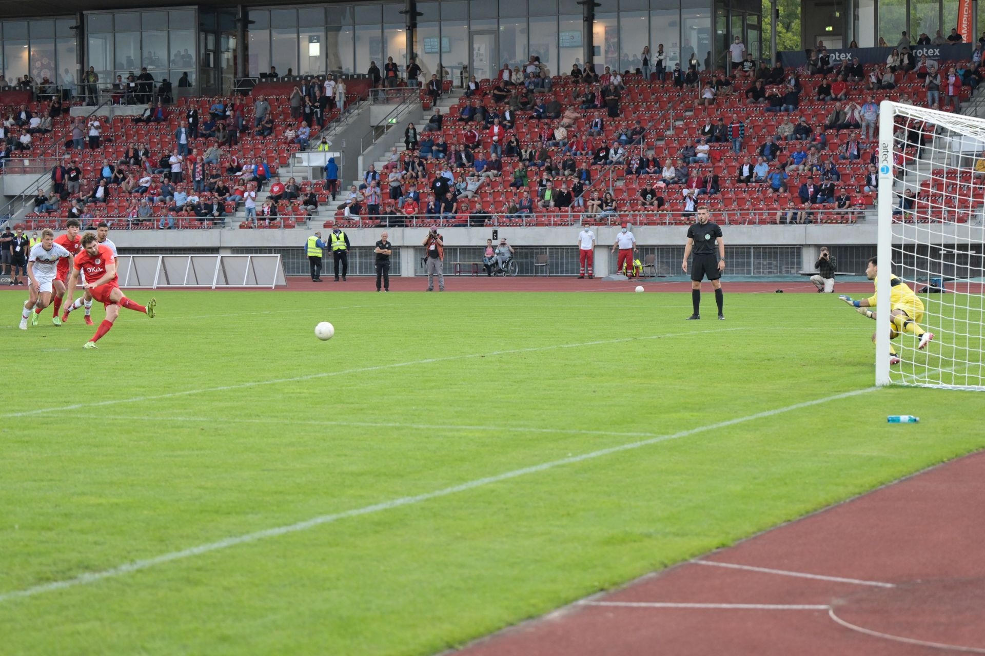 KSV Hessen Kassel, VfB Stuttgart II, Regionalliga Südwest, Saison 2021/22, Endstand 3:2, Tor zum 2:2