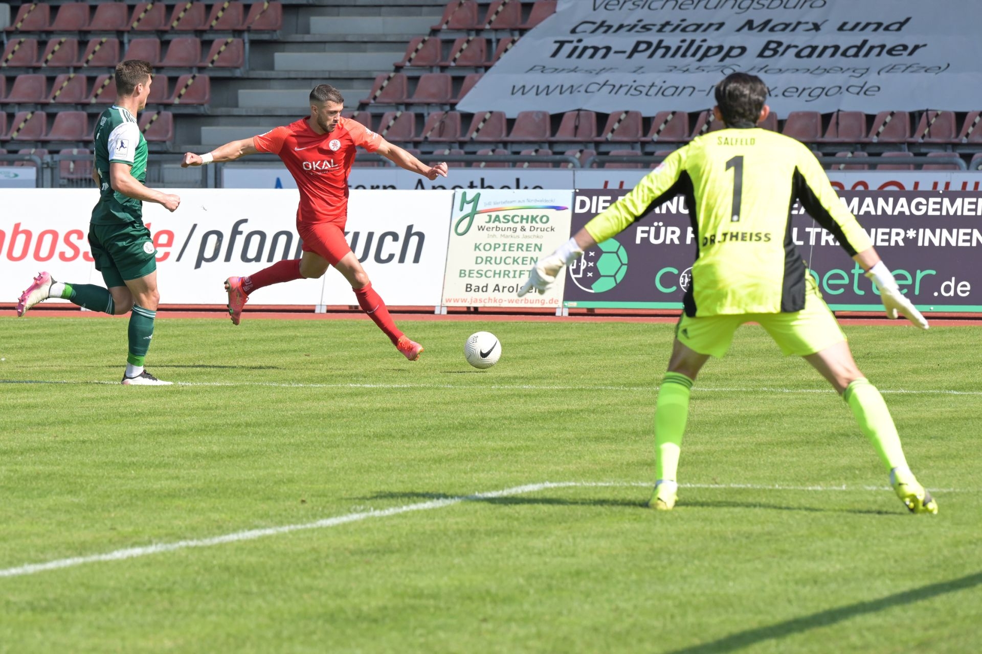 Regionalliga Südwest, Saison 2021/22, KSV Hessen Kassel, FC 08 Homburg, Endstand 3:0