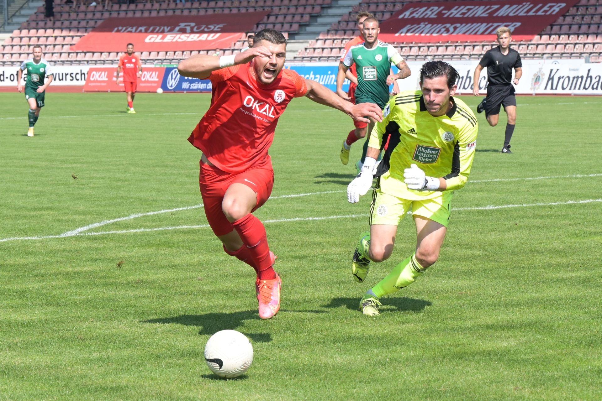 Regionalliga Südwest, Saison 2021/22, KSV Hessen Kassel, FC 08 Homburg, Endstand 3:0