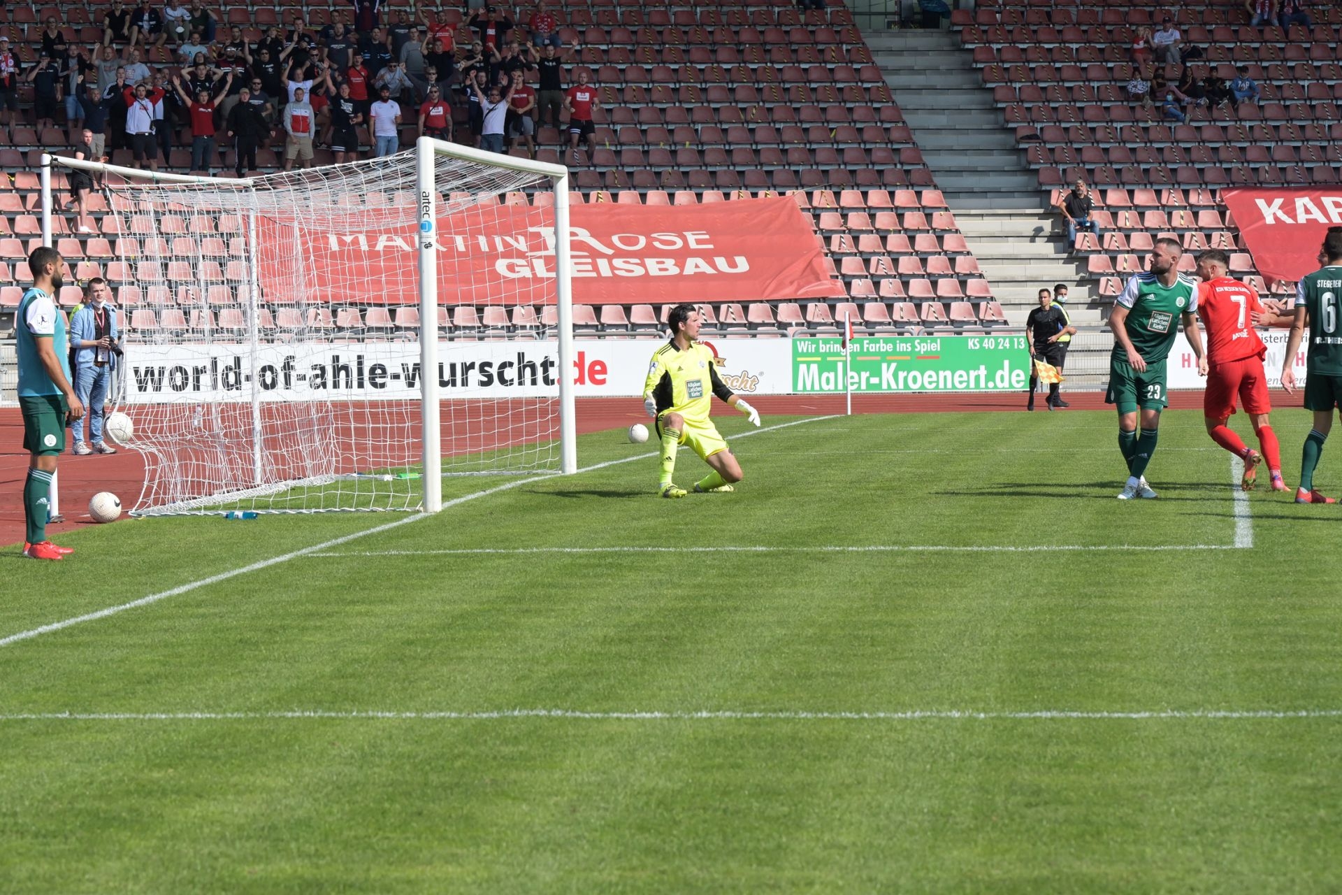 Regionalliga Südwest, Saison 2021/22, KSV Hessen Kassel, FC 08 Homburg, Endstand 3:0, Tor zum 2:0