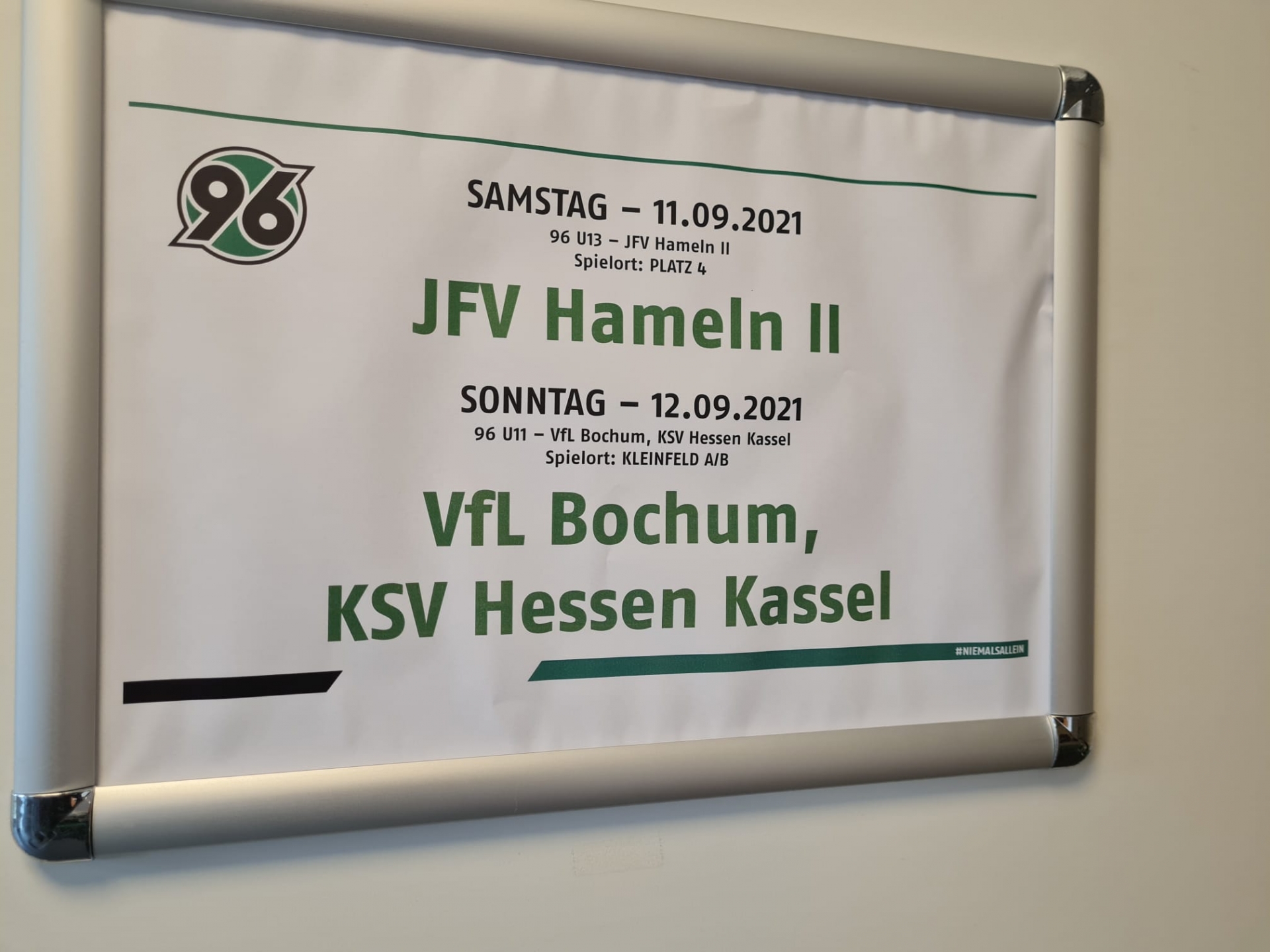 U11 rot Leistungsvergleich Hannover