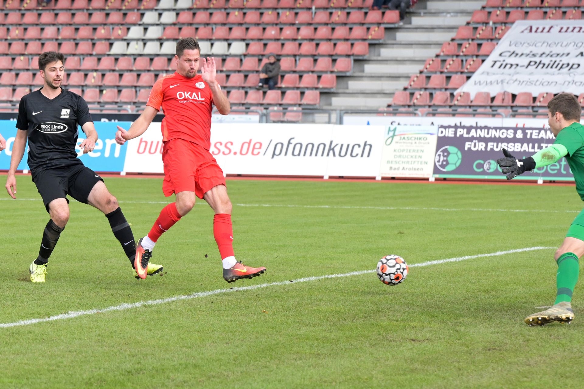 KSV Hessen Kassel, TSV Schott Mainz, Regionalliga Südwest, Saison 2021/22, Endstand 2:0, Tor zum 2:0