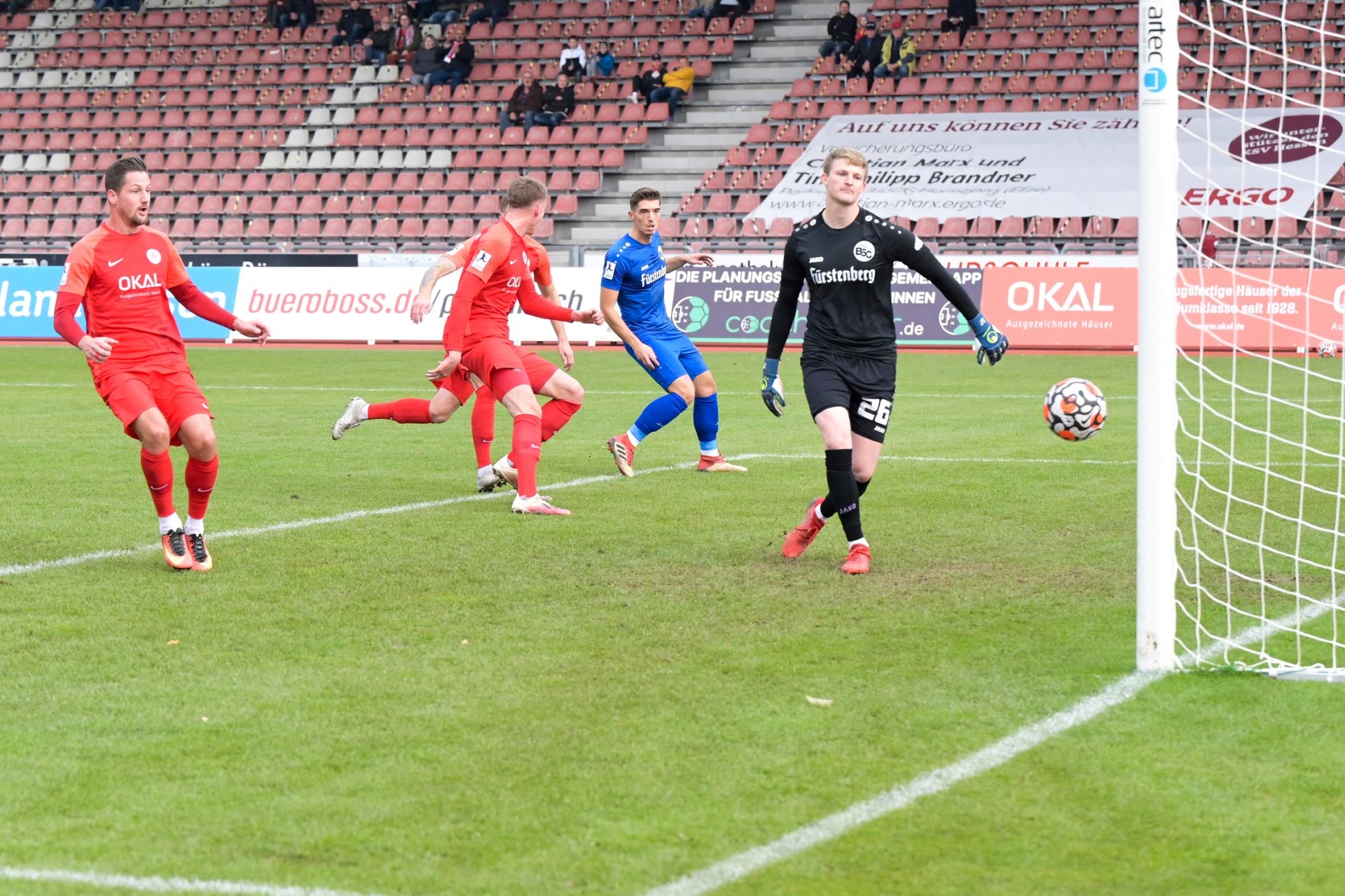 KSV Hessen Kassel, Bahlinger SC, Regionalliga Südwest, Saison 2021/22, Endstand 1:1, Tor zum 1:0