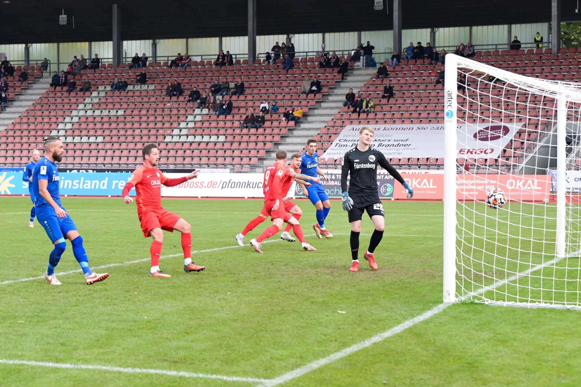 KSV Hessen Kassel, Bahlinger SC, Regionalliga Südwest, Saison 2021/22, Endstand 1:1, Tor zum 1:0