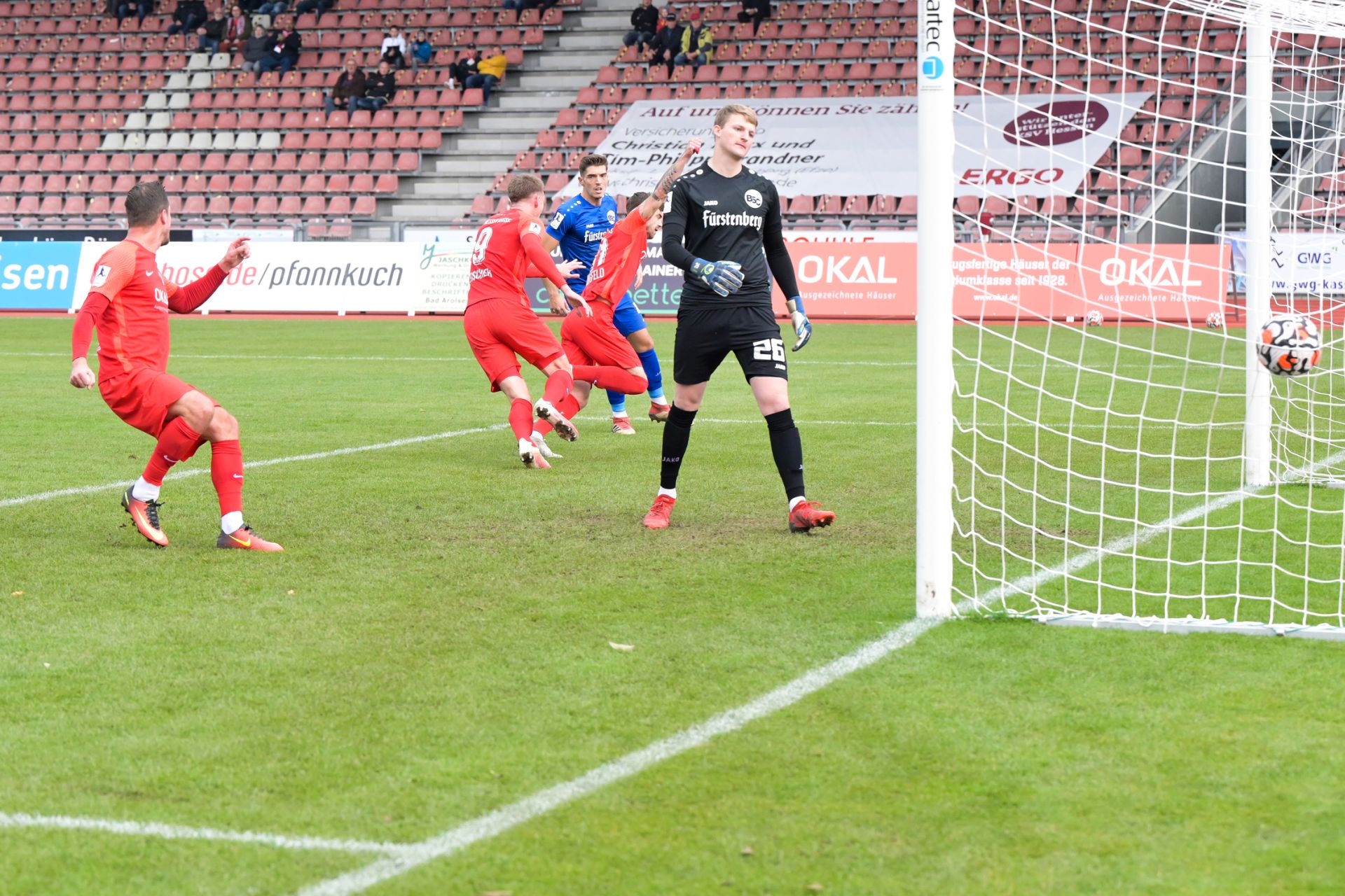 KSV Hessen Kassel, Bahlinger SC, Regionalliga Südwest, Saison 2021/22, Endstand 1:1, Tor zum 1:0