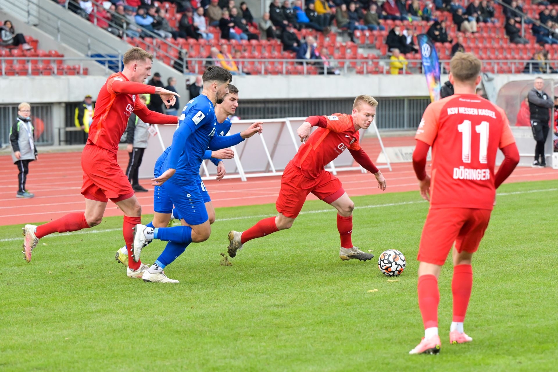 KSV Hessen Kassel, Bahlinger SC, Regionalliga Südwest, Saison 2021/22, Endstand 1:1