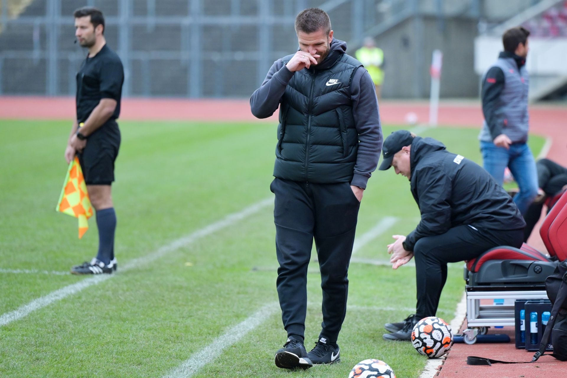 KSV Hessen Kassel, Bahlinger SC, Regionalliga Sï¿½dwest, Saison 2021/22, Endstand 1:1, Tobias Damm, Sebastian Busch